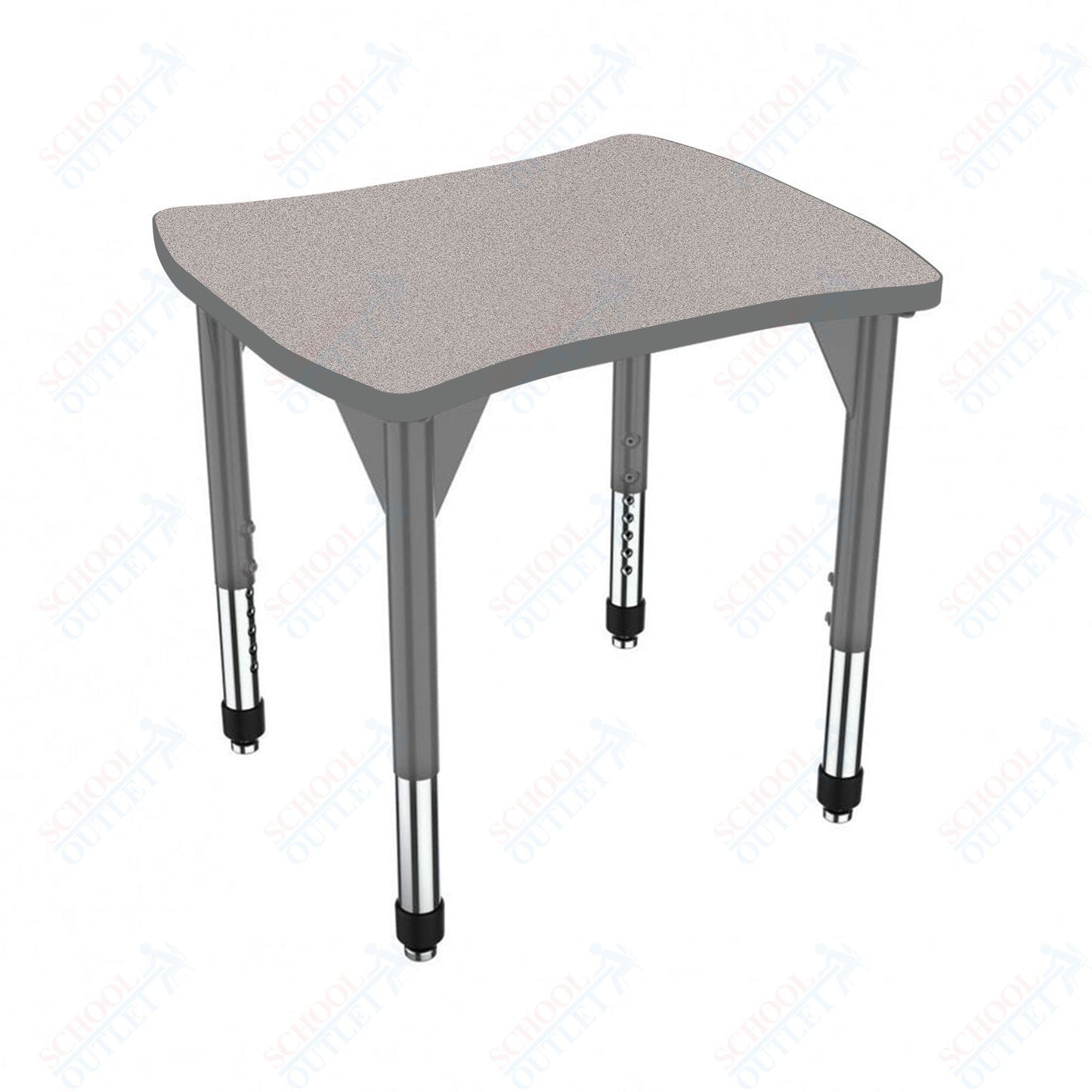 Marco Premier Series Contour Collaborative Desk 24" x 28" Adjustable Height 21"-31" (43-2310-MB)