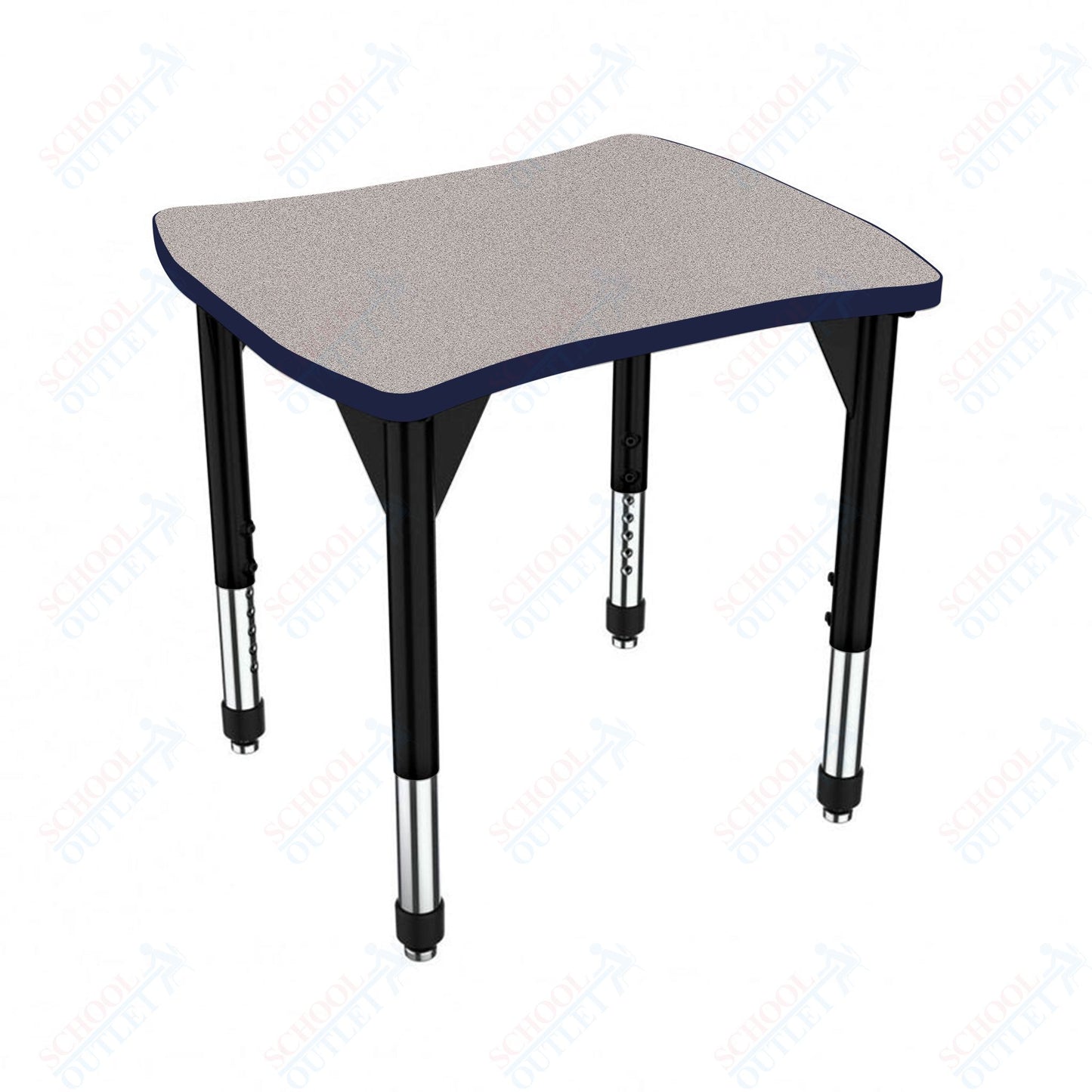 Marco Premier Series Contour Collaborative Desk 24" x 28" Adjustable Height 21"-31" (43-2310-MB)