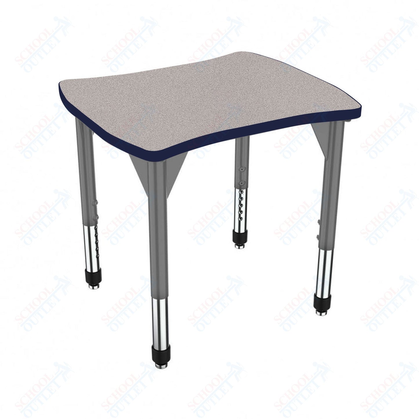 Marco Premier Series Contour Collaborative Desk 24" x 28" Adjustable Height 21"-31" (43-2310-MB)