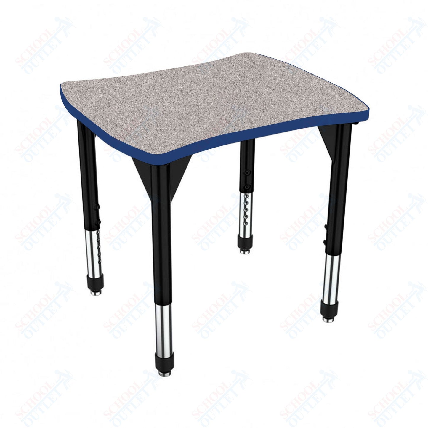 Marco Premier Series Contour Collaborative Desk 24" x 28" Adjustable Height 21"-31" (43-2310-MB)