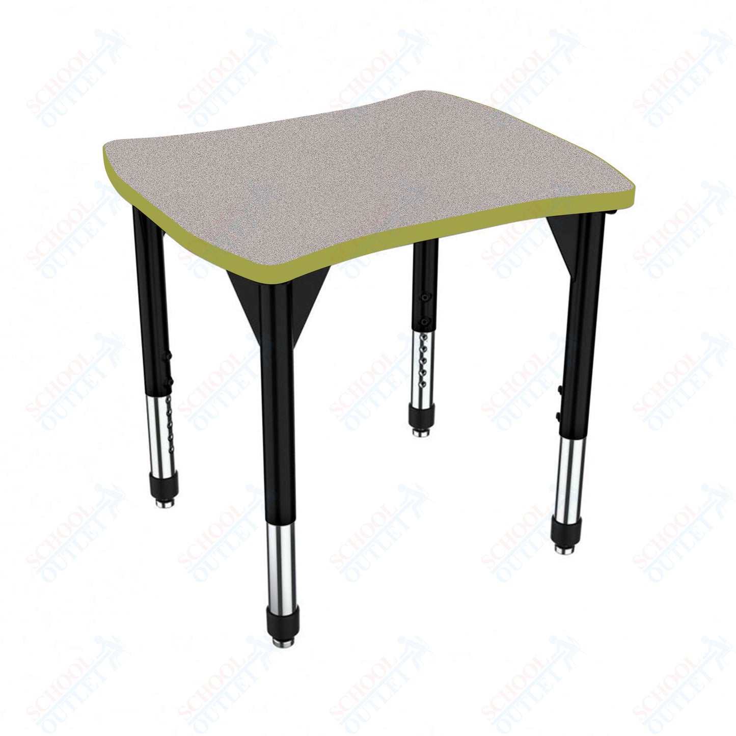 Marco Premier Series Contour Collaborative Desk 24" x 28" Adjustable Height 21"-31" (43-2310-MB)