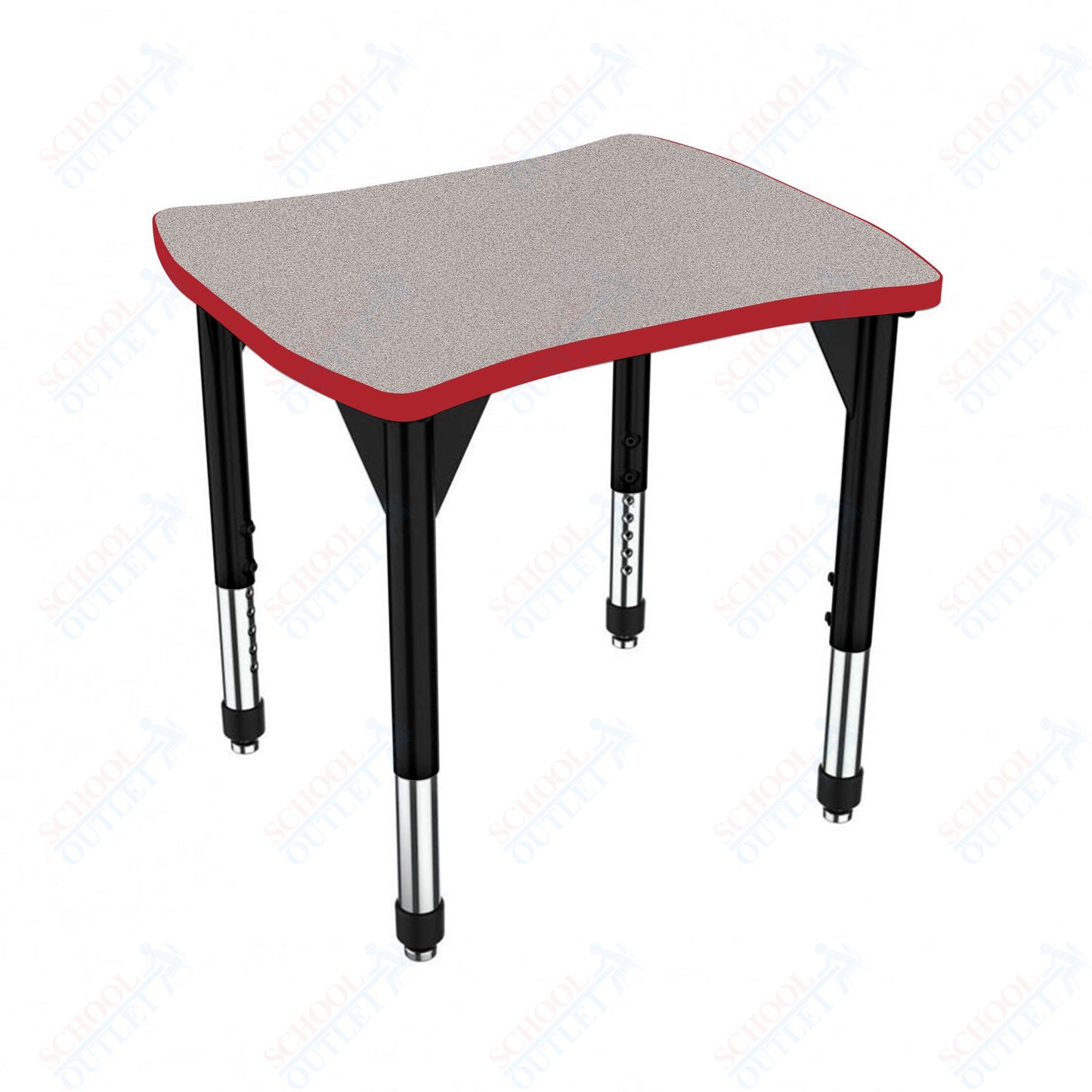 Marco Premier Series Contour Collaborative Desk 24" x 28" Adjustable Height 21"-31" (43-2310-MB)