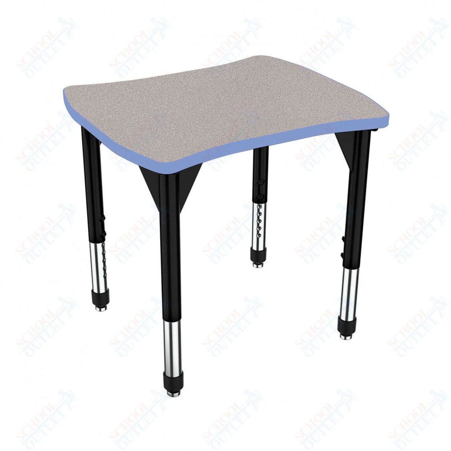 Marco Premier Series Contour Collaborative Desk 24" x 28" Adjustable Height 21"-31" (43-2310-MB)