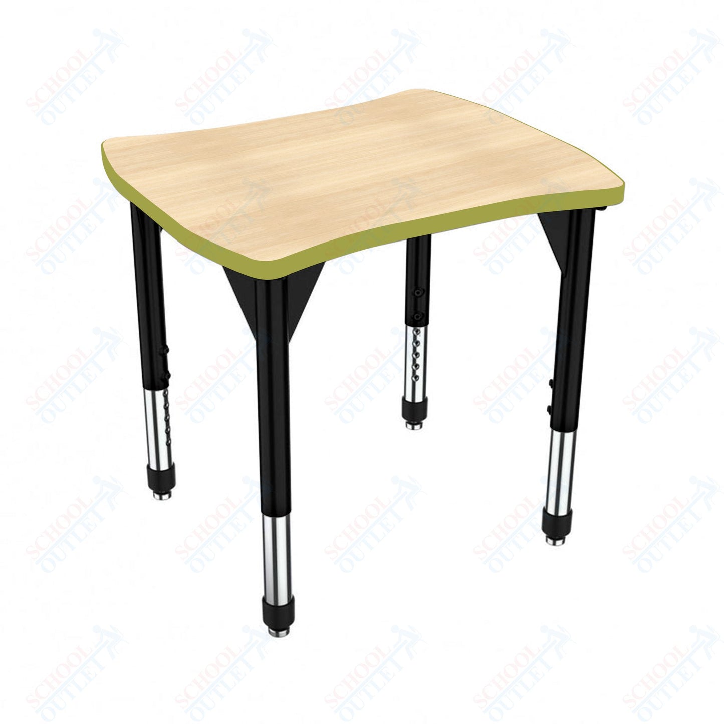 Marco Premier Series Contour Collaborative Desk 24" x 28" Adjustable Height 21"-31" (43-2310-MB)