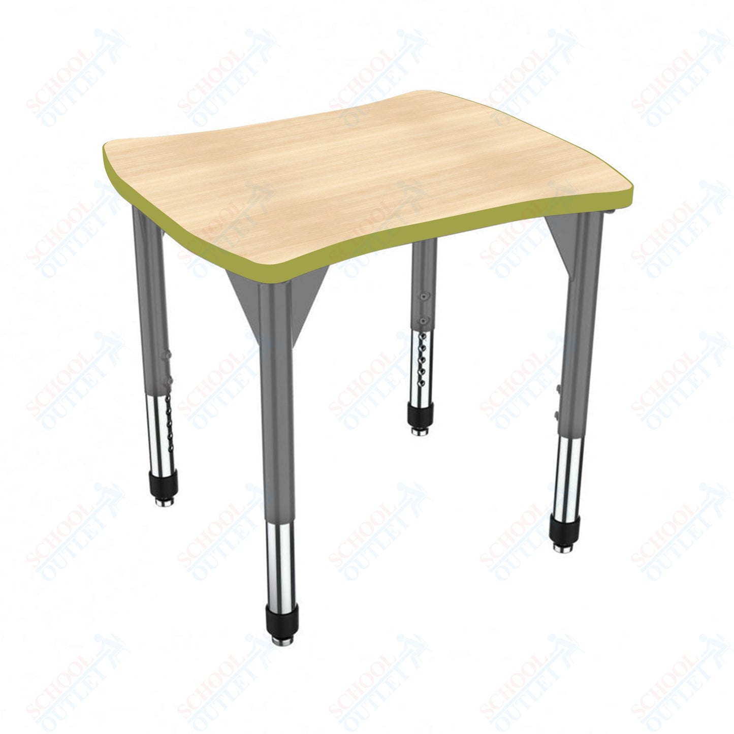 Marco Premier Series Contour Collaborative Desk 24" x 28" Adjustable Height 21"-31" (43-2310-MB)