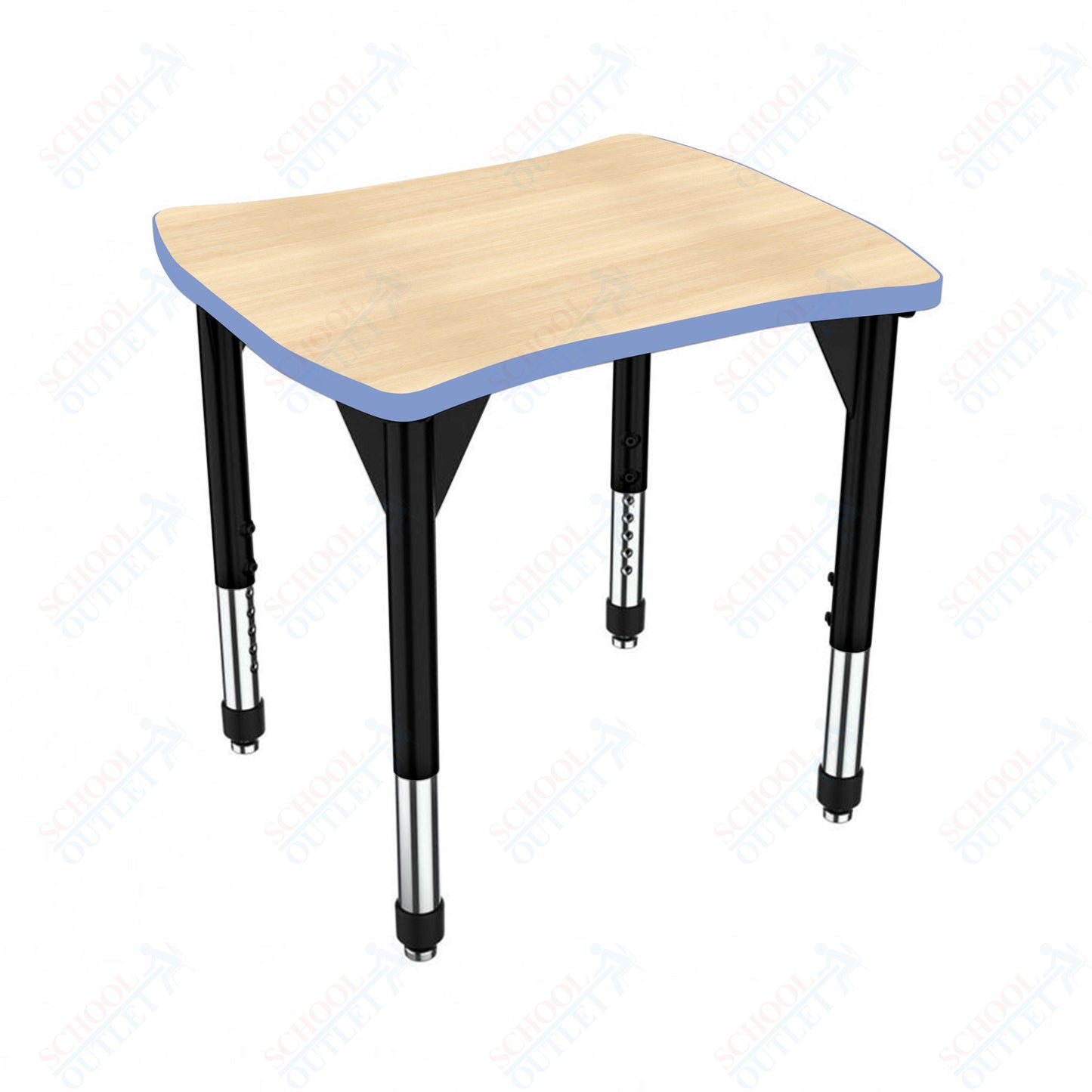 Marco Premier Series Contour Collaborative Desk 24" x 28" Adjustable Height 21"-31" (43-2310-MB)