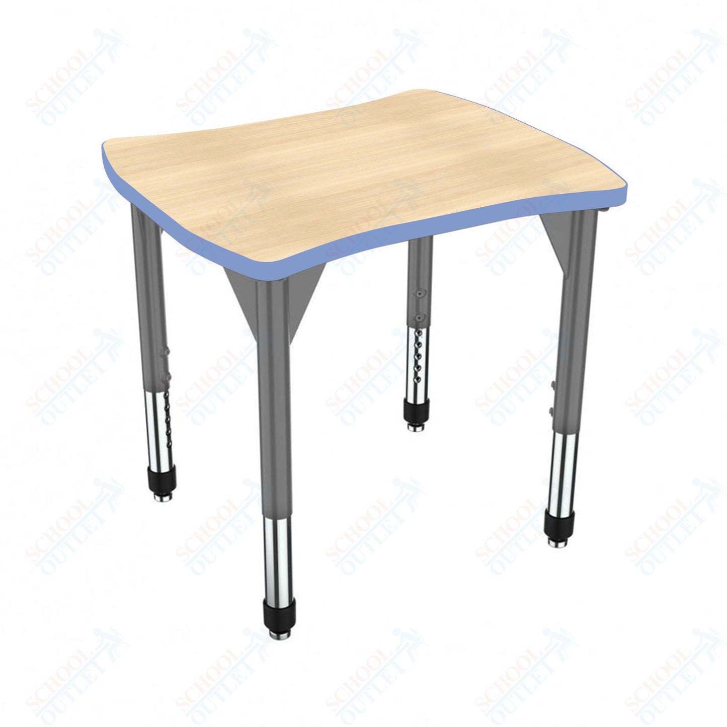 Marco Premier Series Contour Collaborative Desk 24" x 28" Adjustable Height 21"-31" (43-2310-MB)