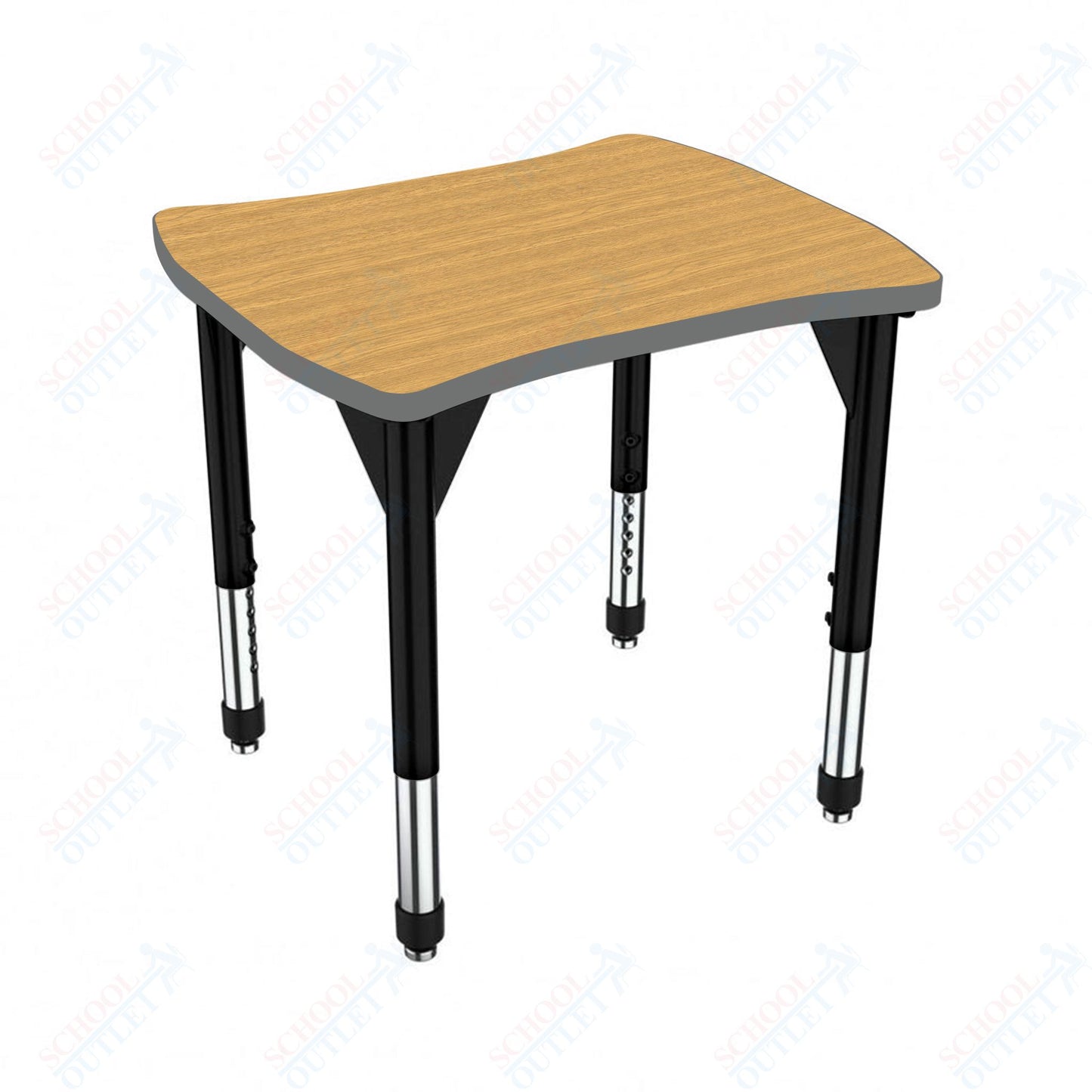 Marco Premier Series Contour Collaborative Desk 24" x 28" Adjustable Height 21"-31" (43-2310-MB)