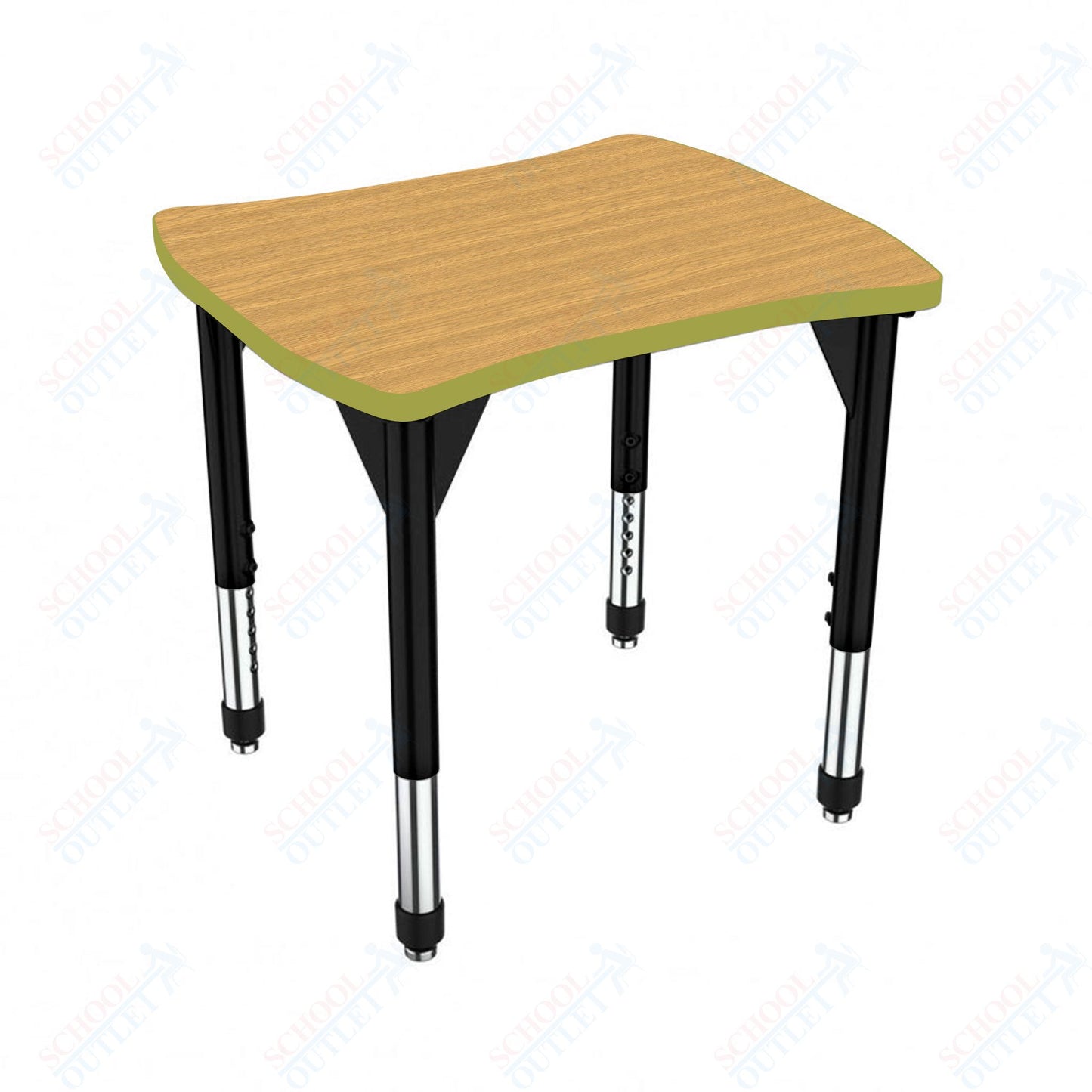 Marco Premier Series Contour Collaborative Desk 24" x 28" Adjustable Height 21"-31" (43-2310-MB)