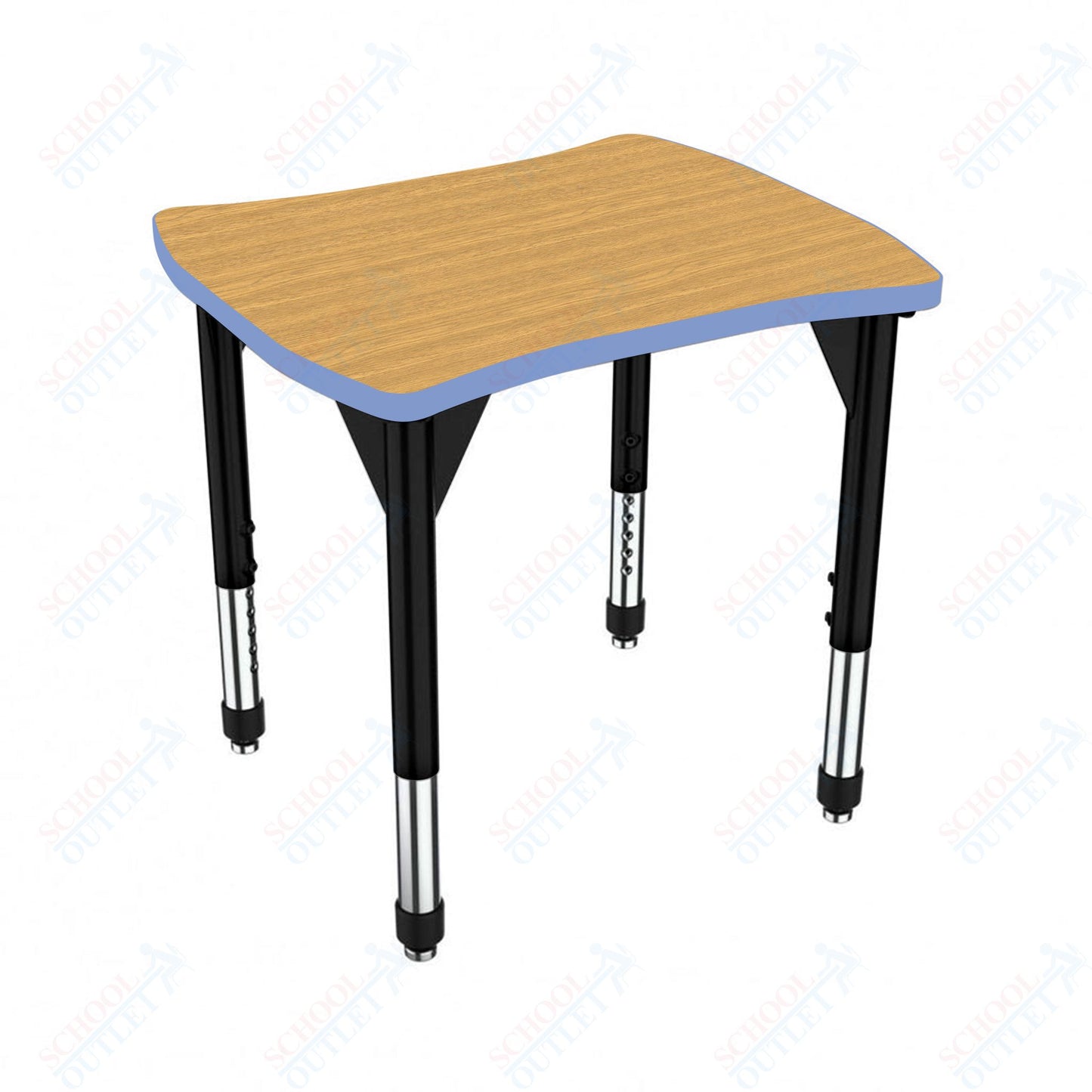 Marco Premier Series Contour Collaborative Desk 24" x 28" Adjustable Height 21"-31" (43-2310-MB)