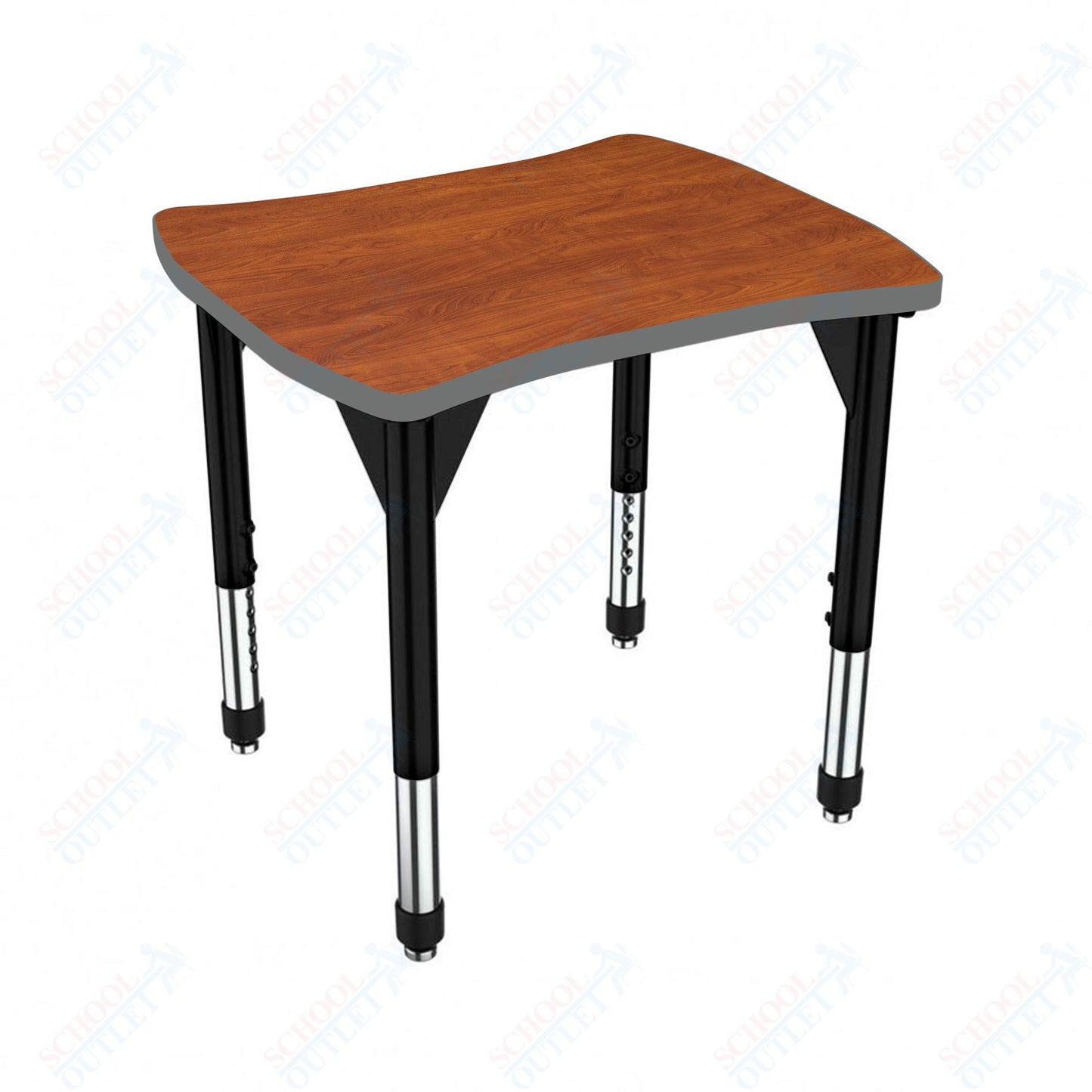 Marco Premier Series Contour Collaborative Desk 24" x 28" Adjustable Height 21"-31" (43-2310-MB)