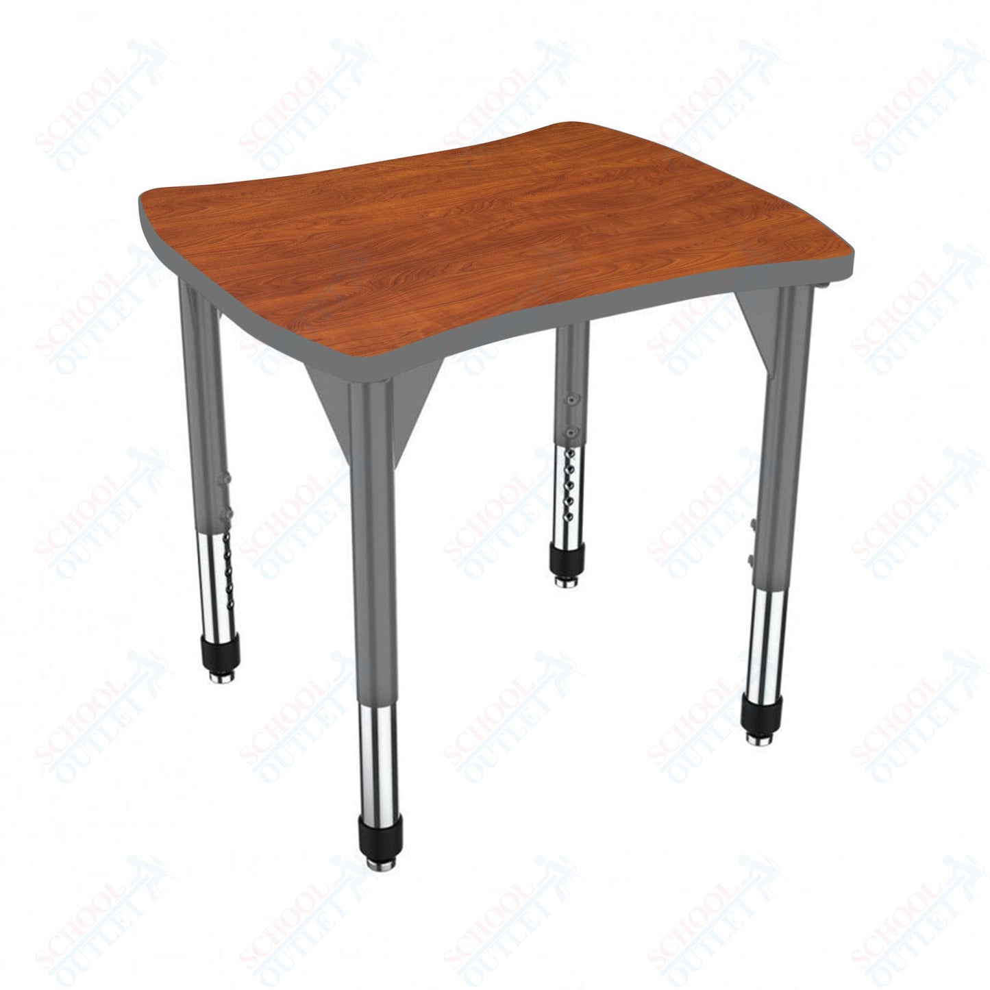 Marco Premier Series Contour Collaborative Desk 24" x 28" Adjustable Height 21"-31" (43-2310-MB)