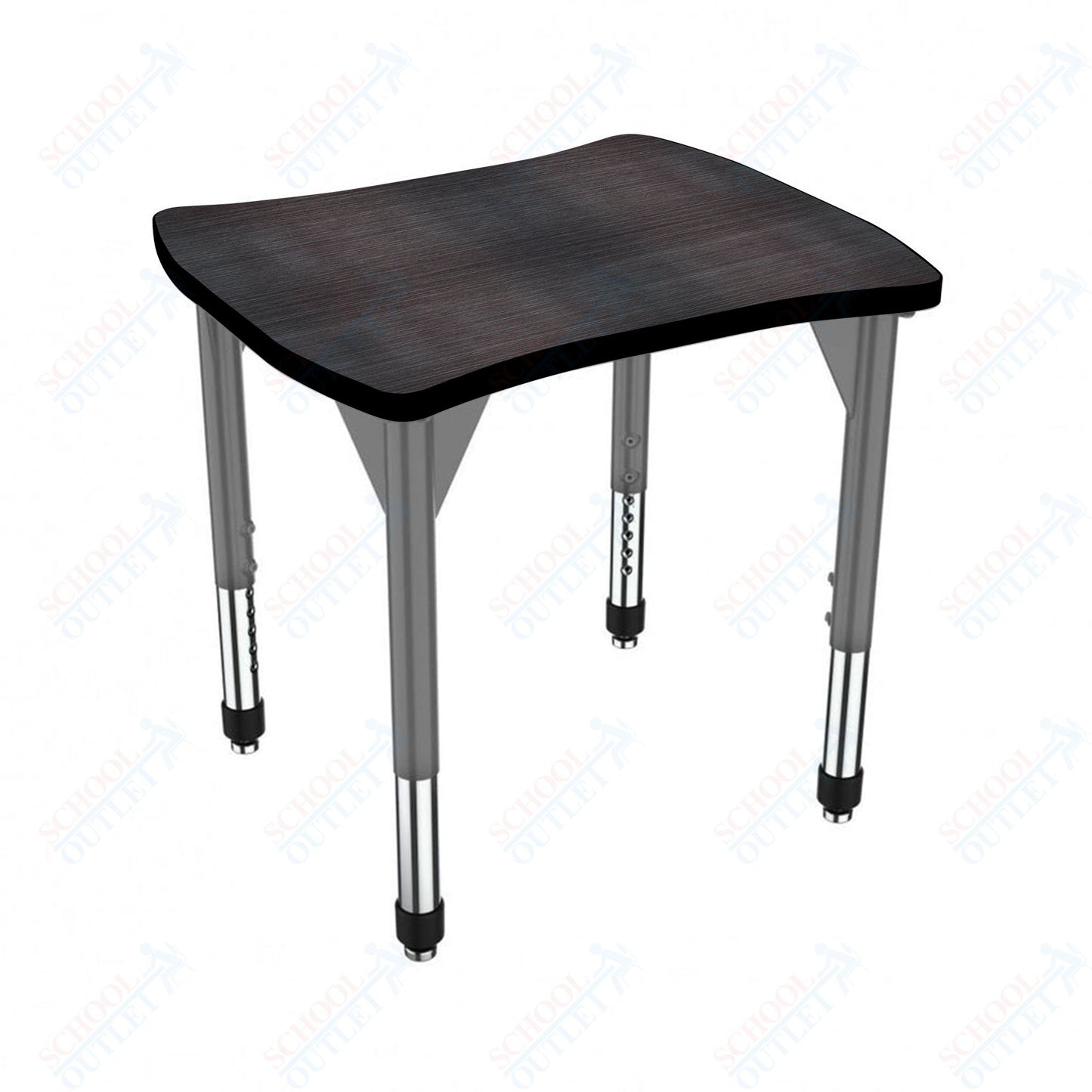 Marco Premier Series Contour Collaborative Desk 24" x 28" Adjustable Height 21"-31" (43-2310-MB)