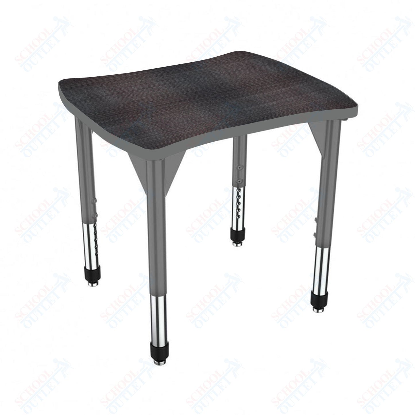 Marco Premier Series Contour Collaborative Desk 24" x 28" Adjustable Height 21"-31" (43-2310-MB)