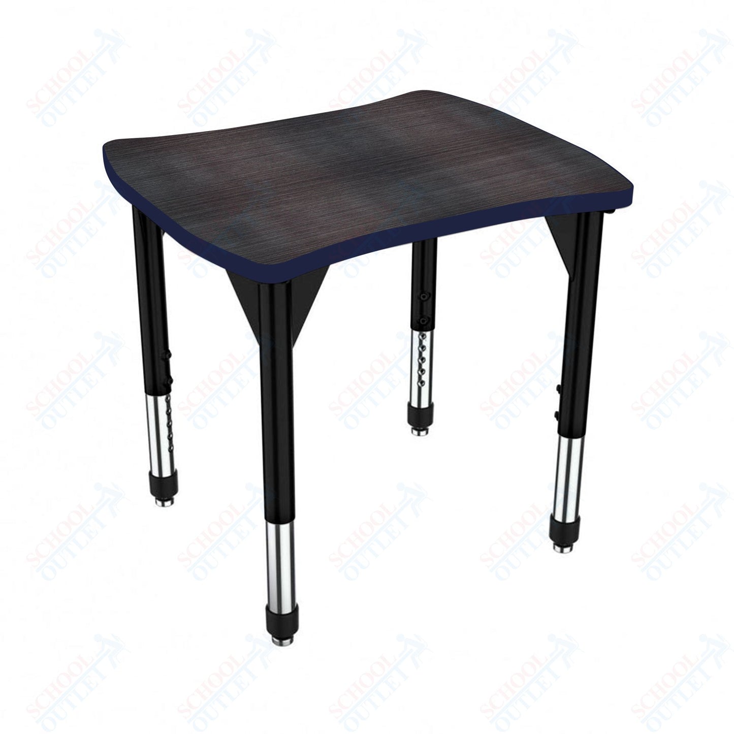 Marco Premier Series Contour Collaborative Desk 24" x 28" Adjustable Height 21"-31" (43-2310-MB)