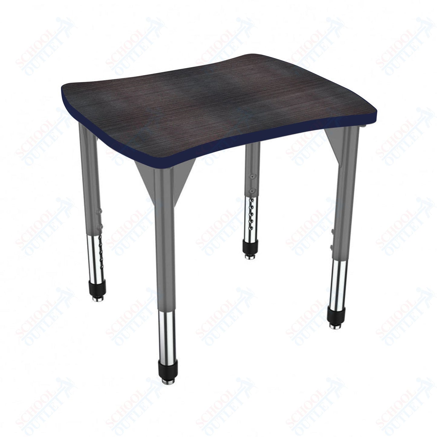 Marco Premier Series Contour Collaborative Desk 24" x 28" Adjustable Height 21"-31" (43-2310-MB)