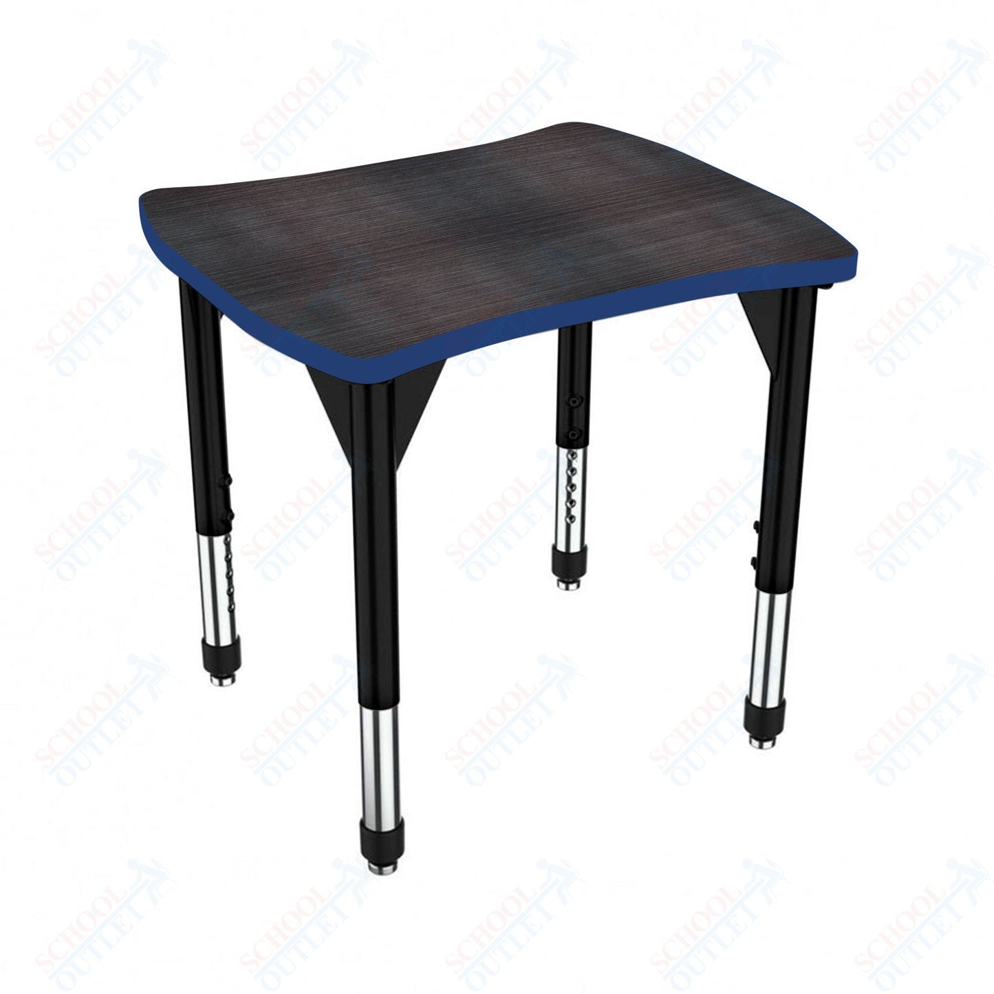 Marco Premier Series Contour Collaborative Desk 24" x 28" Adjustable Height 21"-31" (43-2310-MB)