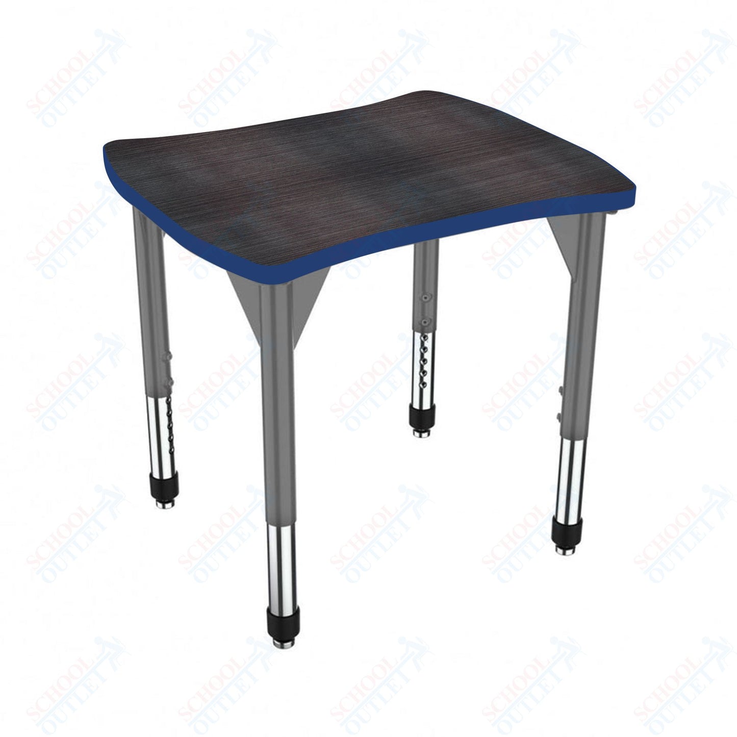 Marco Premier Series Contour Collaborative Desk 24" x 28" Adjustable Height 21"-31" (43-2310-MB)