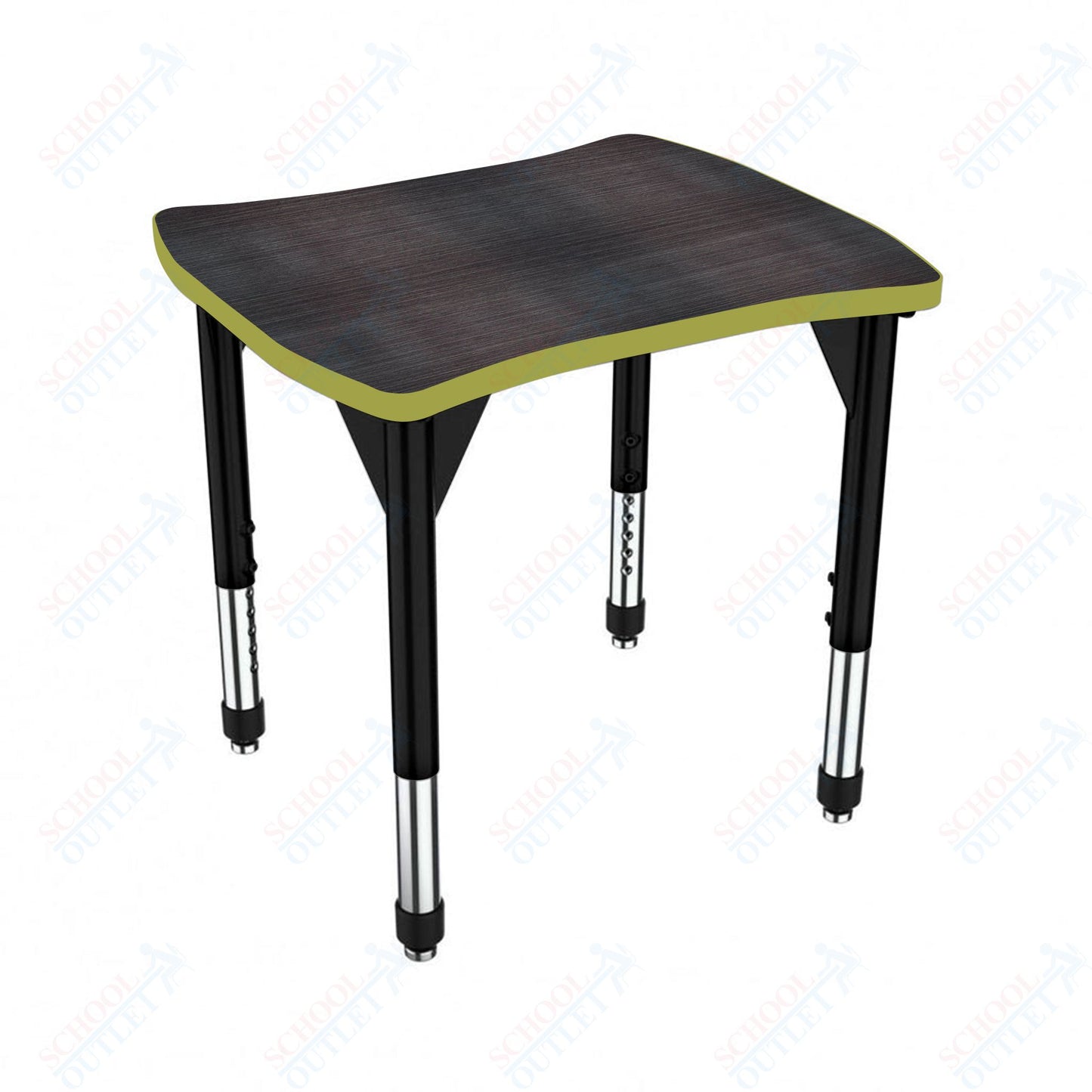 Marco Premier Series Contour Collaborative Desk 24" x 28" Adjustable Height 21"-31" (43-2310-MB)