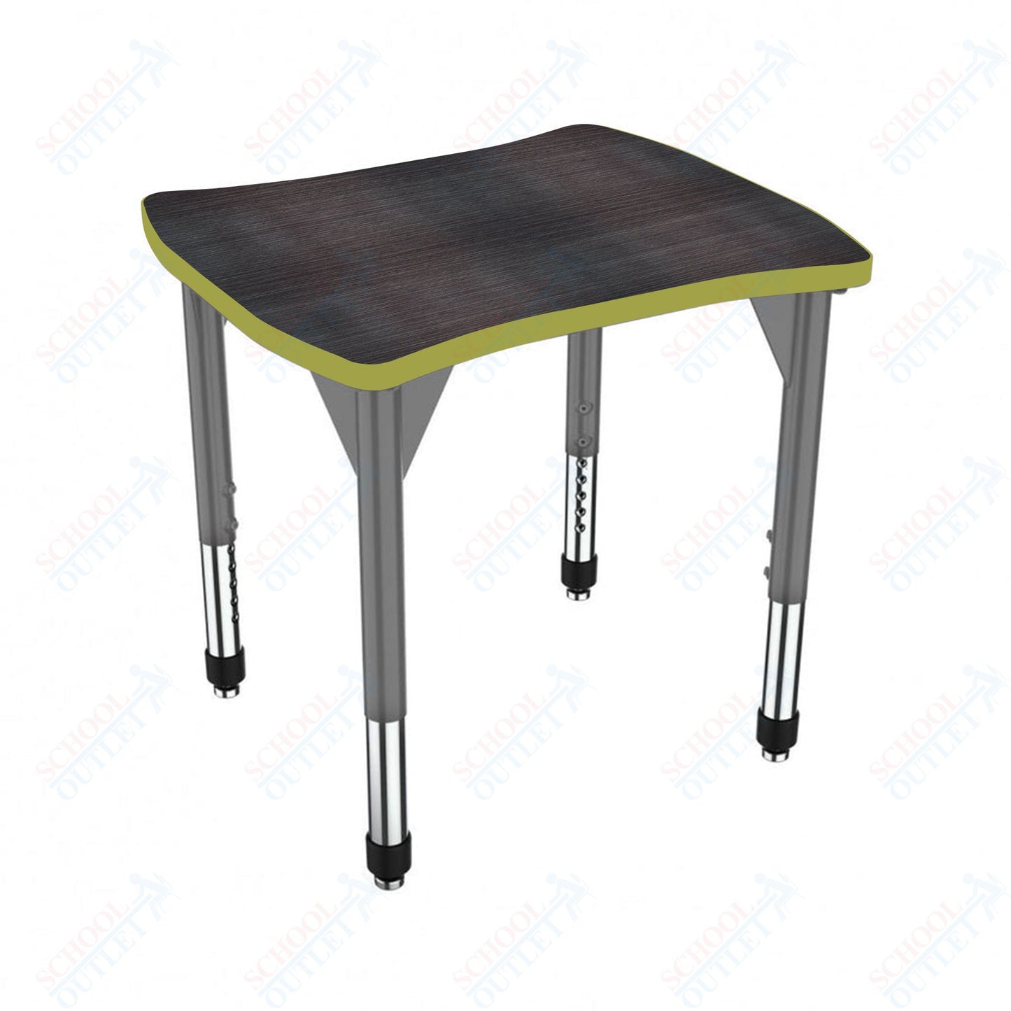 Marco Premier Series Contour Collaborative Desk 24" x 28" Adjustable Height 21"-31" (43-2310-MB)