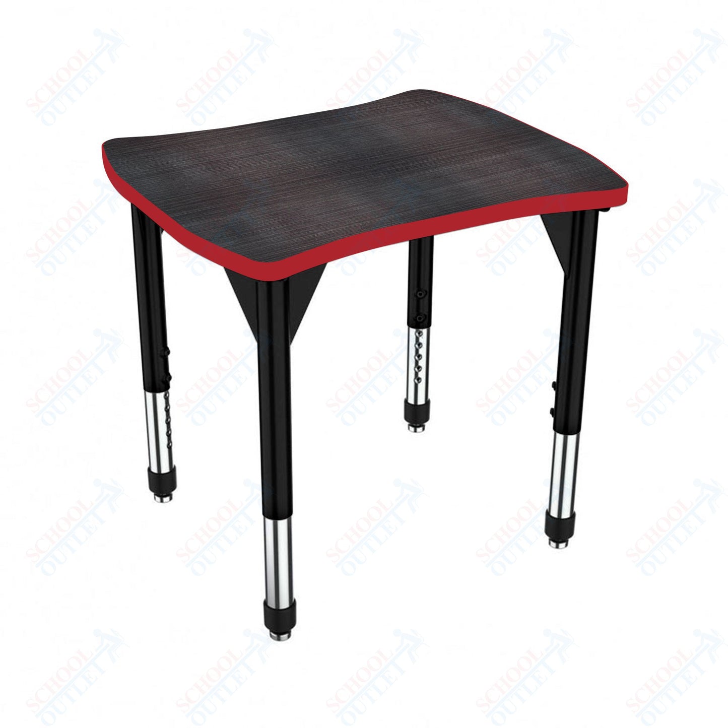 Marco Premier Series Contour Collaborative Desk 24" x 28" Adjustable Height 21"-31" (43-2310-MB)