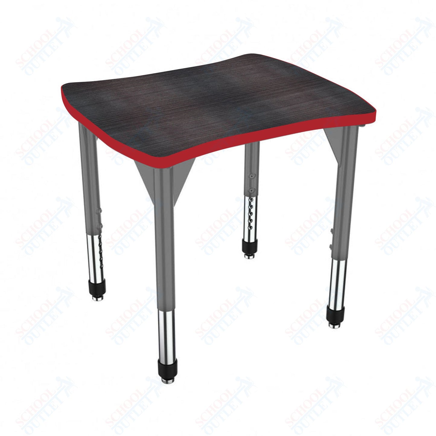 Marco Premier Series Contour Collaborative Desk 24" x 28" Adjustable Height 21"-31" (43-2310-MB)