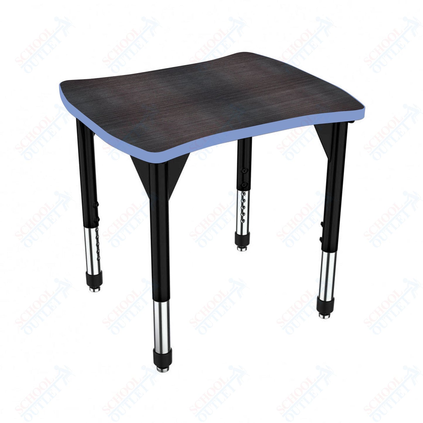 Marco Premier Series Contour Collaborative Desk 24" x 28" Adjustable Height 21"-31" (43-2310-MB)