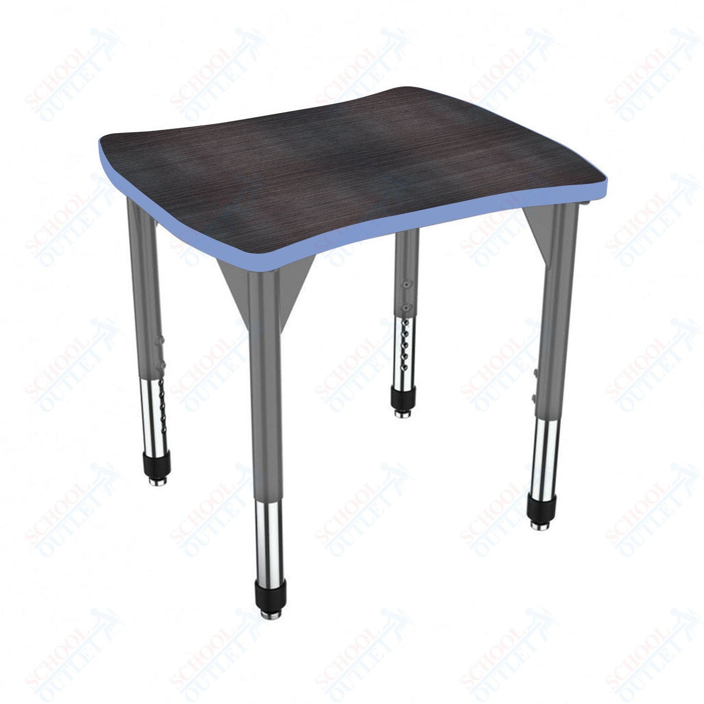 Marco Premier Series Contour Collaborative Desk 24" x 28" Adjustable Height 21"-31" (43-2310-MB)