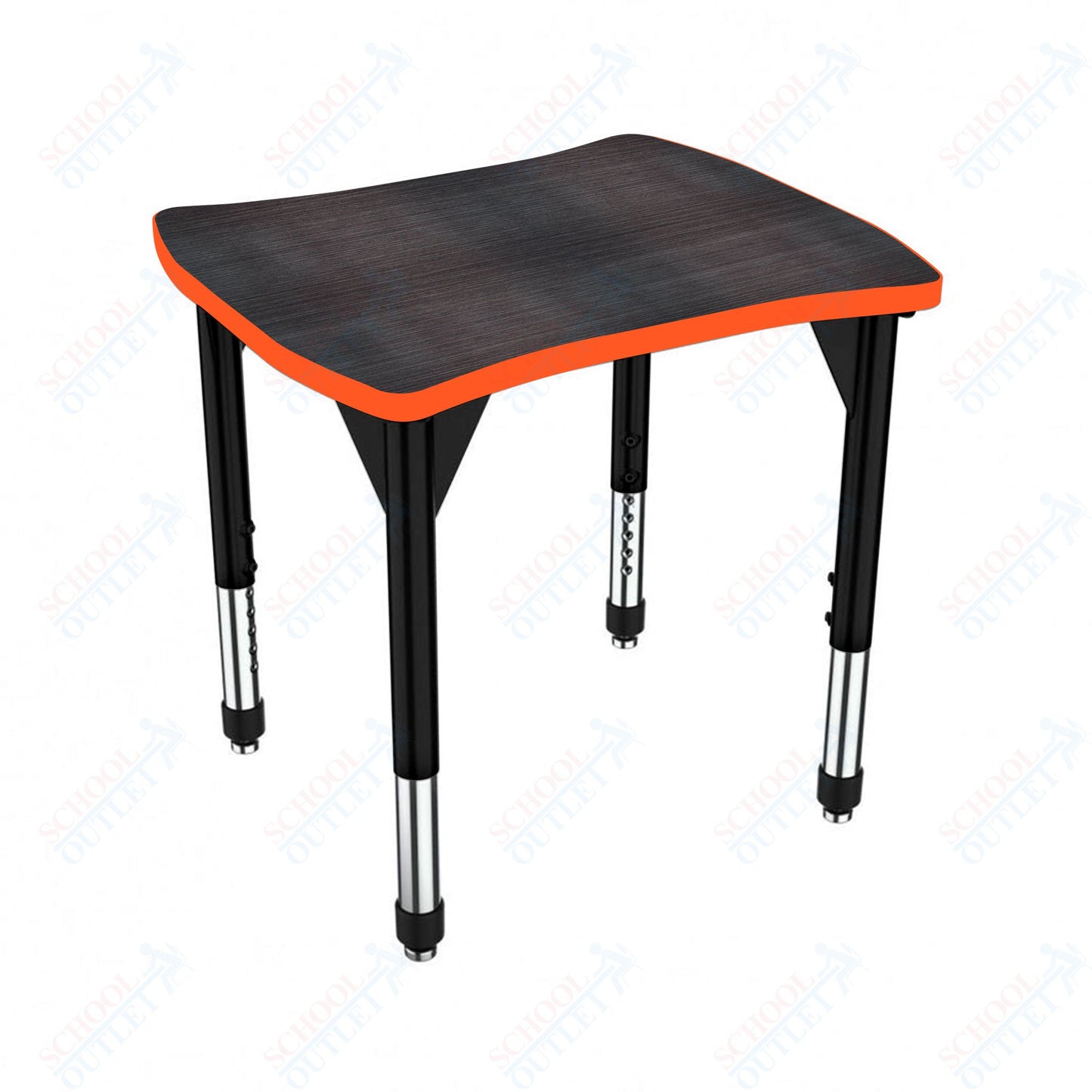 Marco Premier Series Contour Collaborative Desk 24" x 28" Adjustable Height 21"-31" (43-2310-MB)