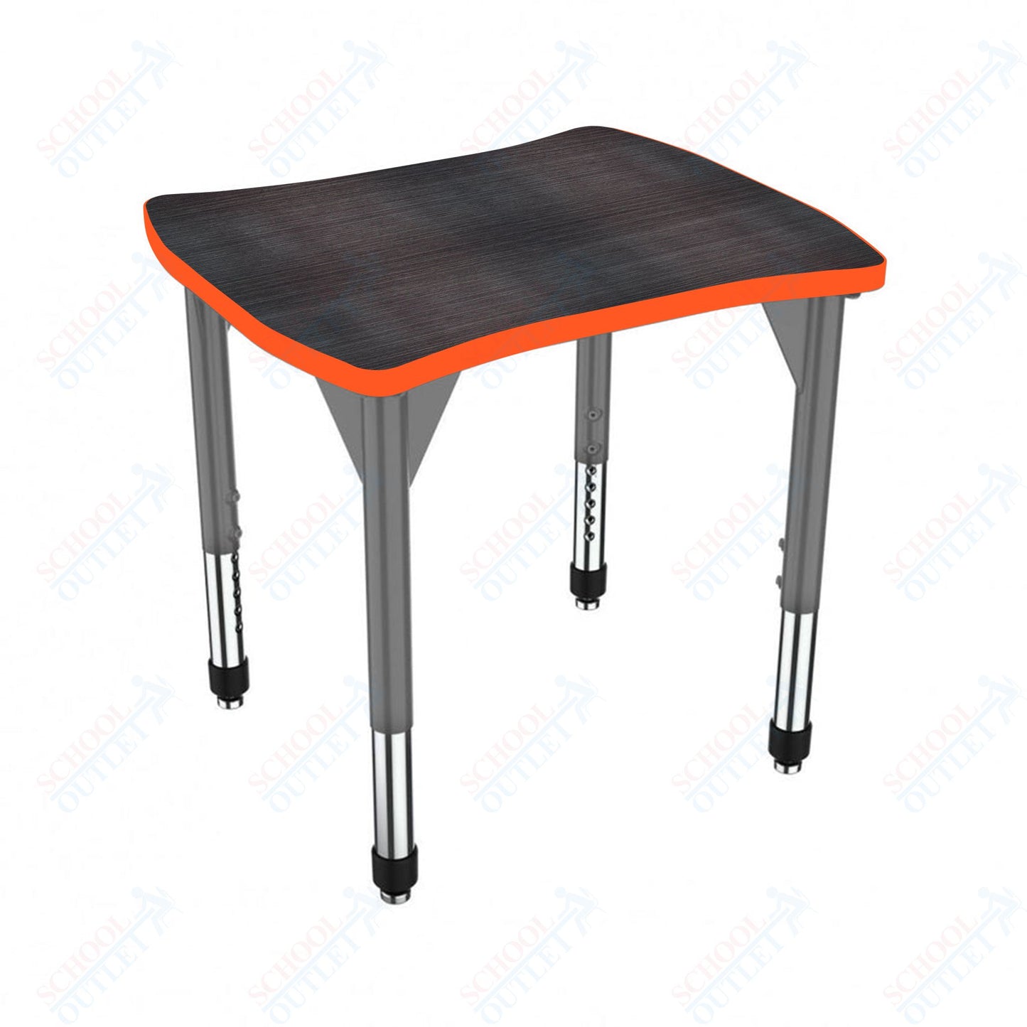 Marco Premier Series Contour Collaborative Desk 24" x 28" Adjustable Height 21"-31" (43-2310-MB)