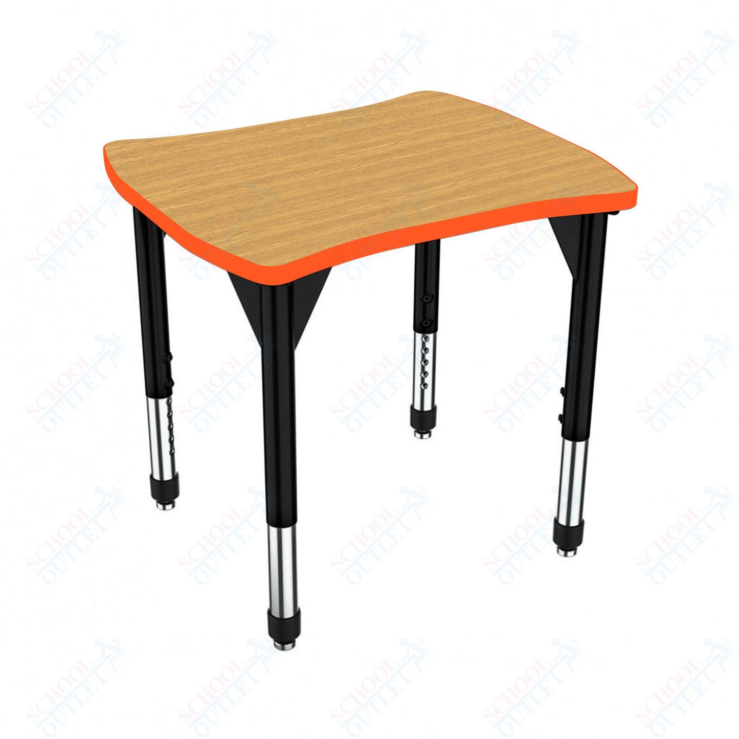 Marco Premier Series Contour Collaborative Desk 24" x 28" Adjustable Height 21"-31" (43-2310-MB)