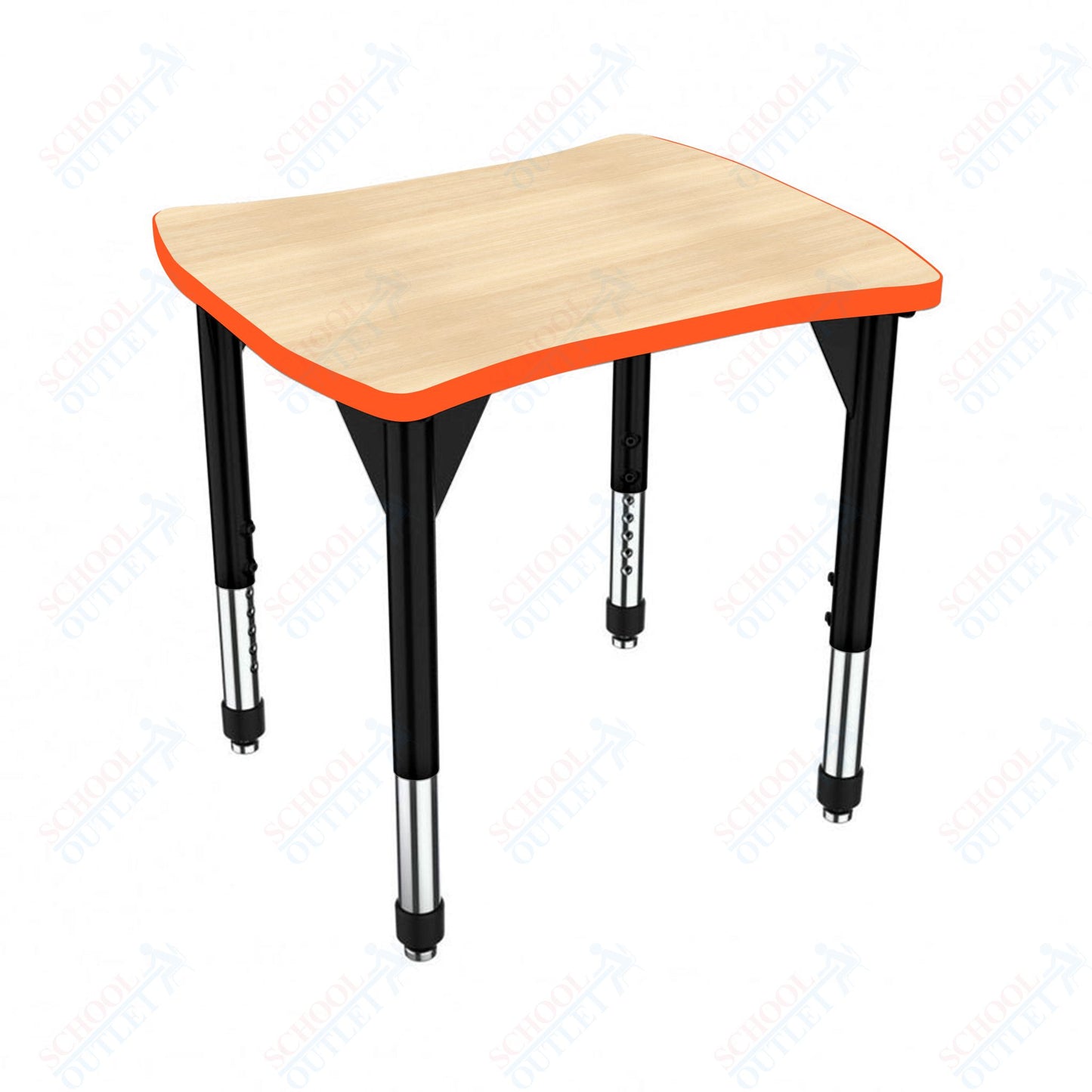 Marco Premier Series Contour Collaborative Desk 24" x 28" Adjustable Height 21"-31" (43-2310-MB)