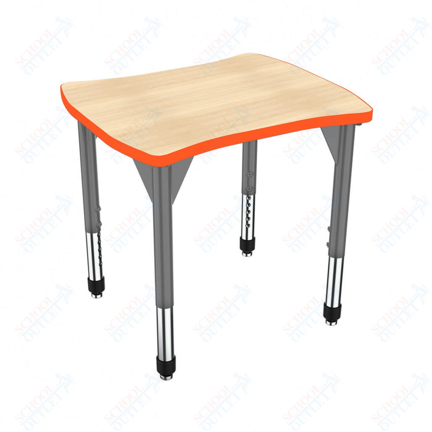 Marco Premier Series Contour Collaborative Desk 24" x 28" Adjustable Height 21"-31" (43-2310-MB)