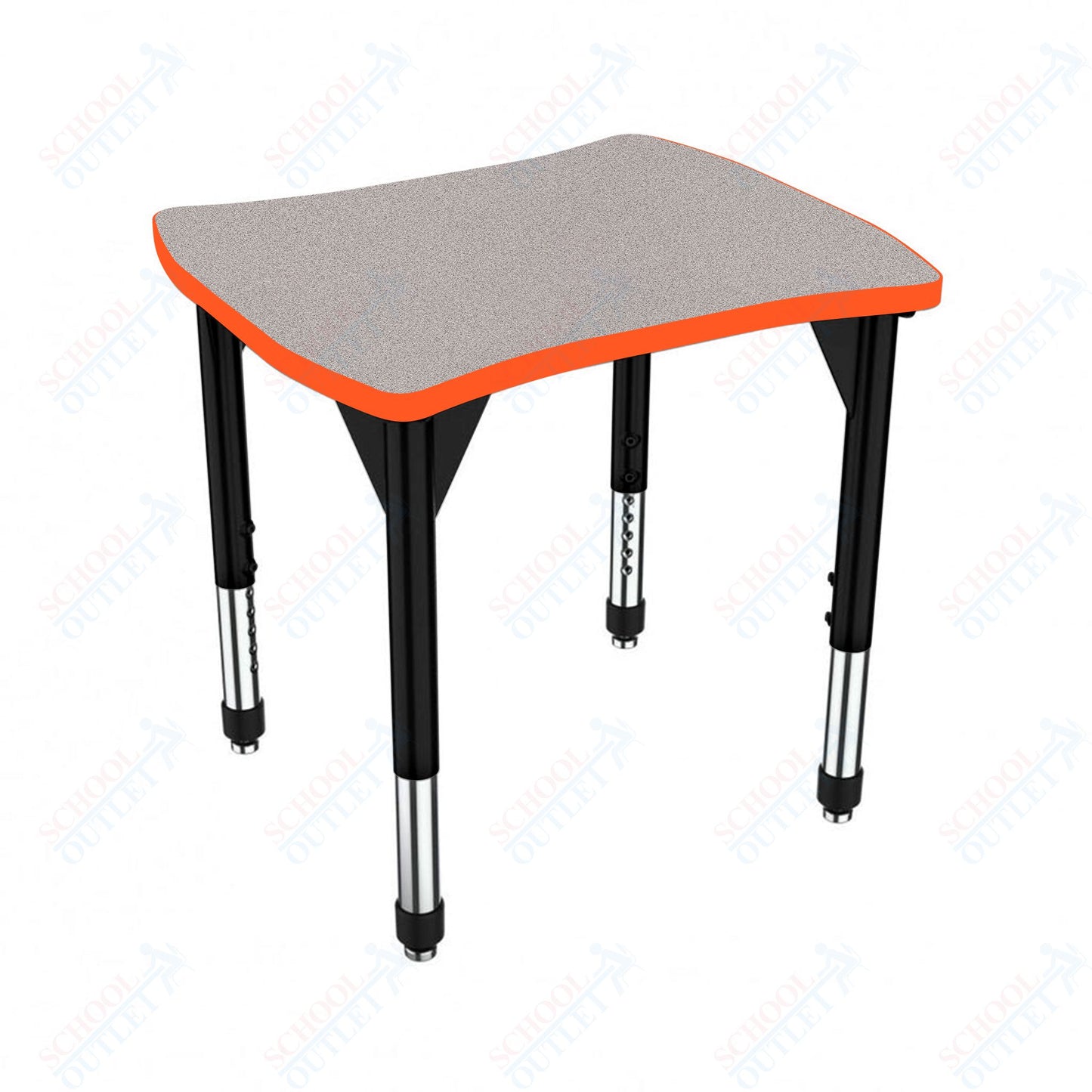 Marco Premier Series Contour Collaborative Desk 24" x 28" Adjustable Height 21"-31" (43-2310-MB)