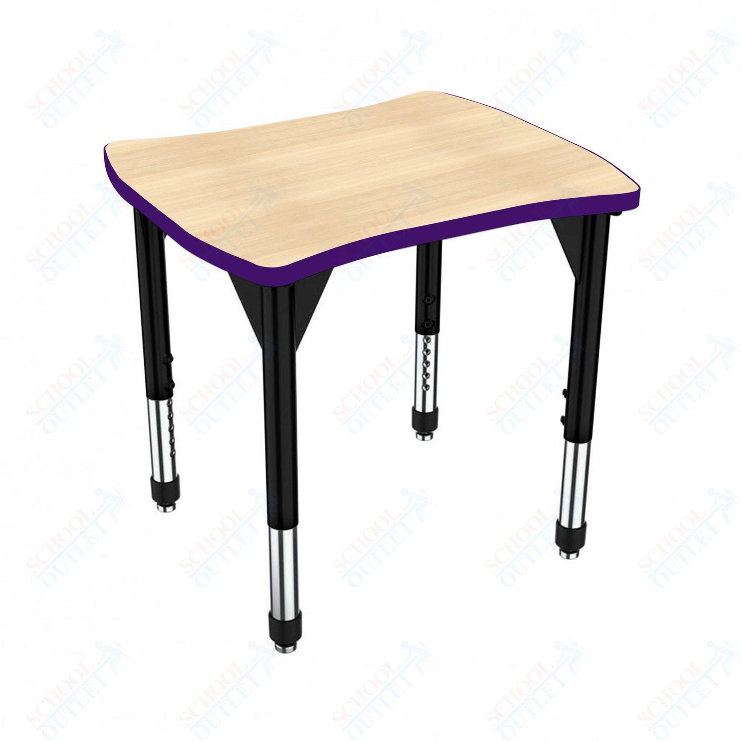 Marco Premier Series Contour Collaborative Desk 24" x 28" Adjustable Height 21"-31" (43-2310-MB)