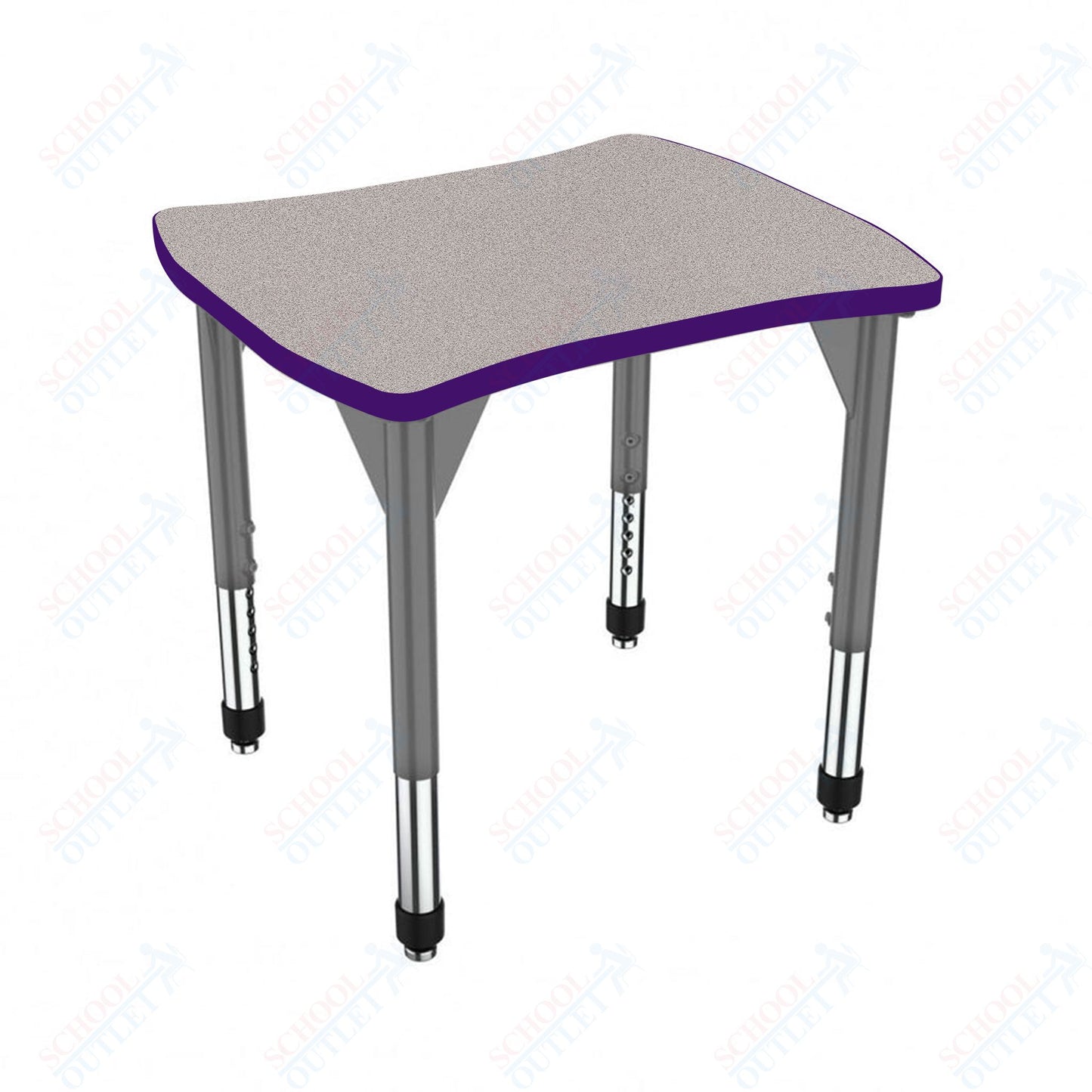 Marco Premier Series Contour Collaborative Desk 24" x 28" Adjustable Height 21"-31" (43-2310-MB)