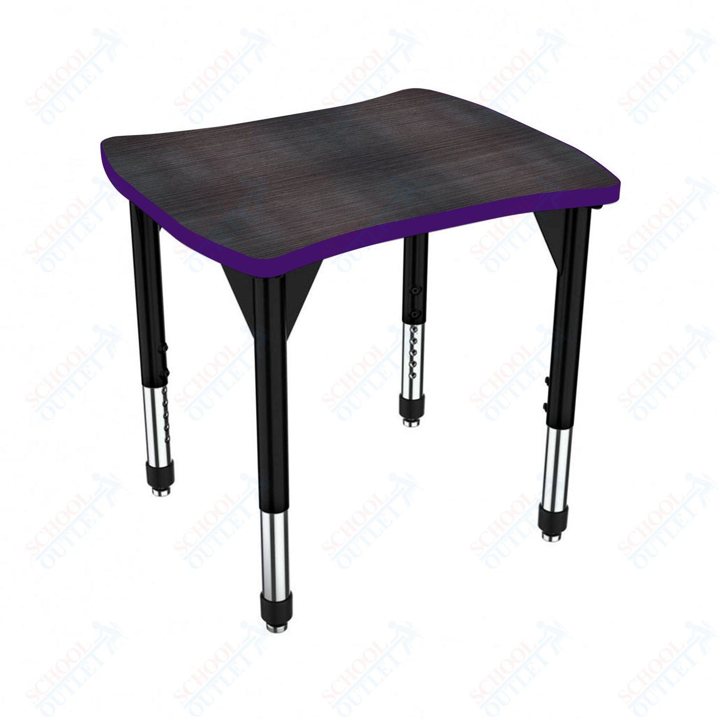 Marco Premier Series Contour Collaborative Desk 24" x 28" Adjustable Height 21"-31" (43-2310-MB)