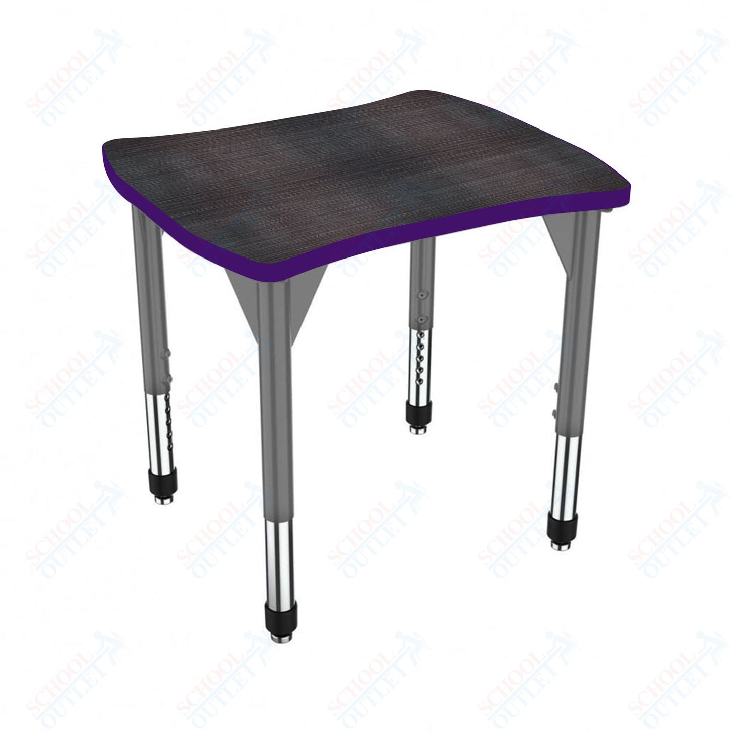 Marco Premier Series Contour Collaborative Desk 24" x 28" Adjustable Height 21"-31" (43-2310-MB)