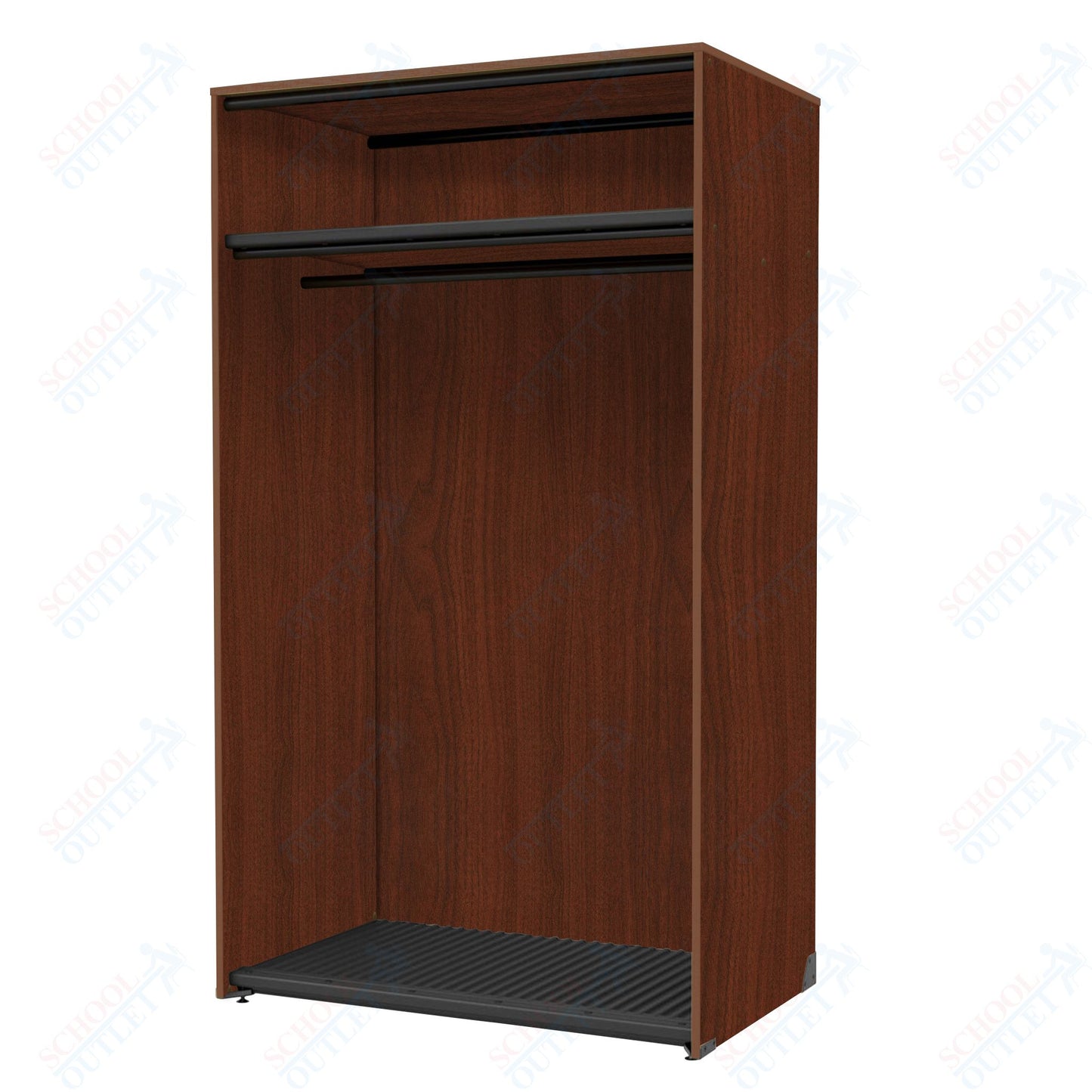Marco Band-Stor Collection Storage Cabinet with Shelf & Rod Holds 20 Uniforms or Robes 48"W x 84"H x 29.25"D (BS203)