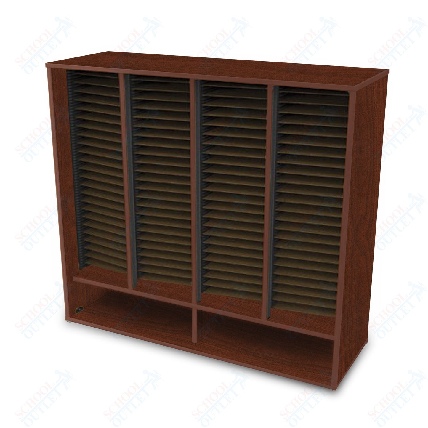 Marco Band-Stor Folio Cabinet with 4-Compartment, Choral (BS412)