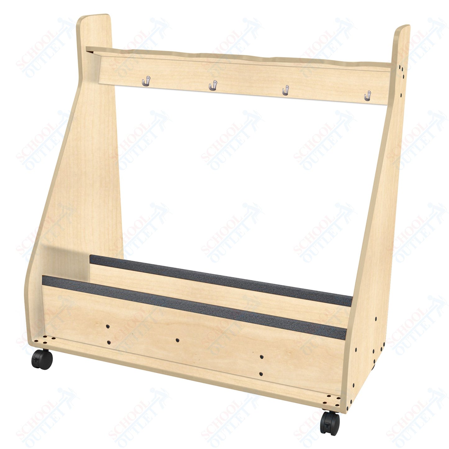 Marco Band-Stor Mobile Cello Rack, 4 Units- 51"H x 49.5"W x 24.25"D (BS503-0)