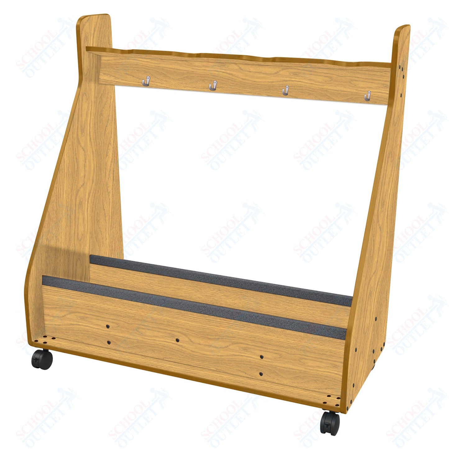 Marco Band-Stor Mobile Cello Rack, 4 Units- 51"H x 49.5"W x 24.25"D (BS503-0)