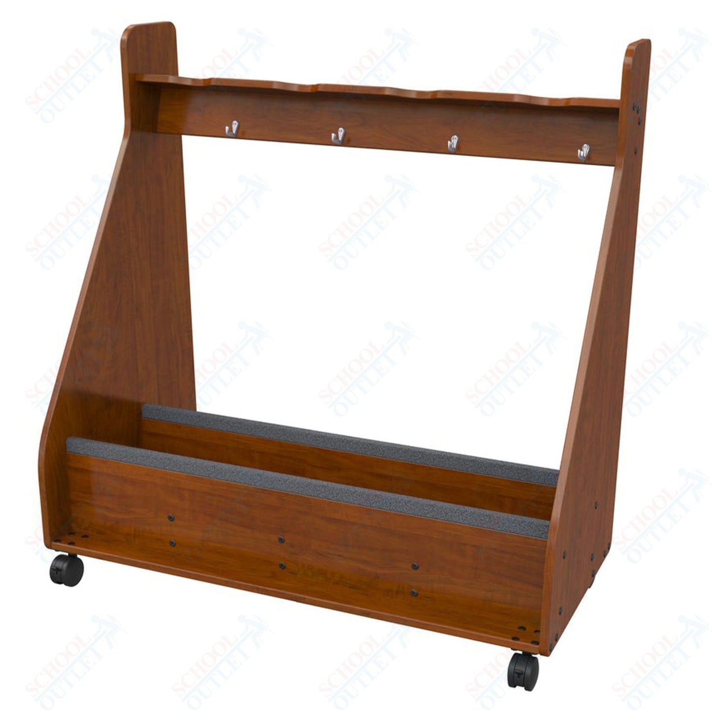 Marco Band-Stor Mobile Cello Rack, 4 Units- 51"H x 49.5"W x 24.25"D (BS503-0)