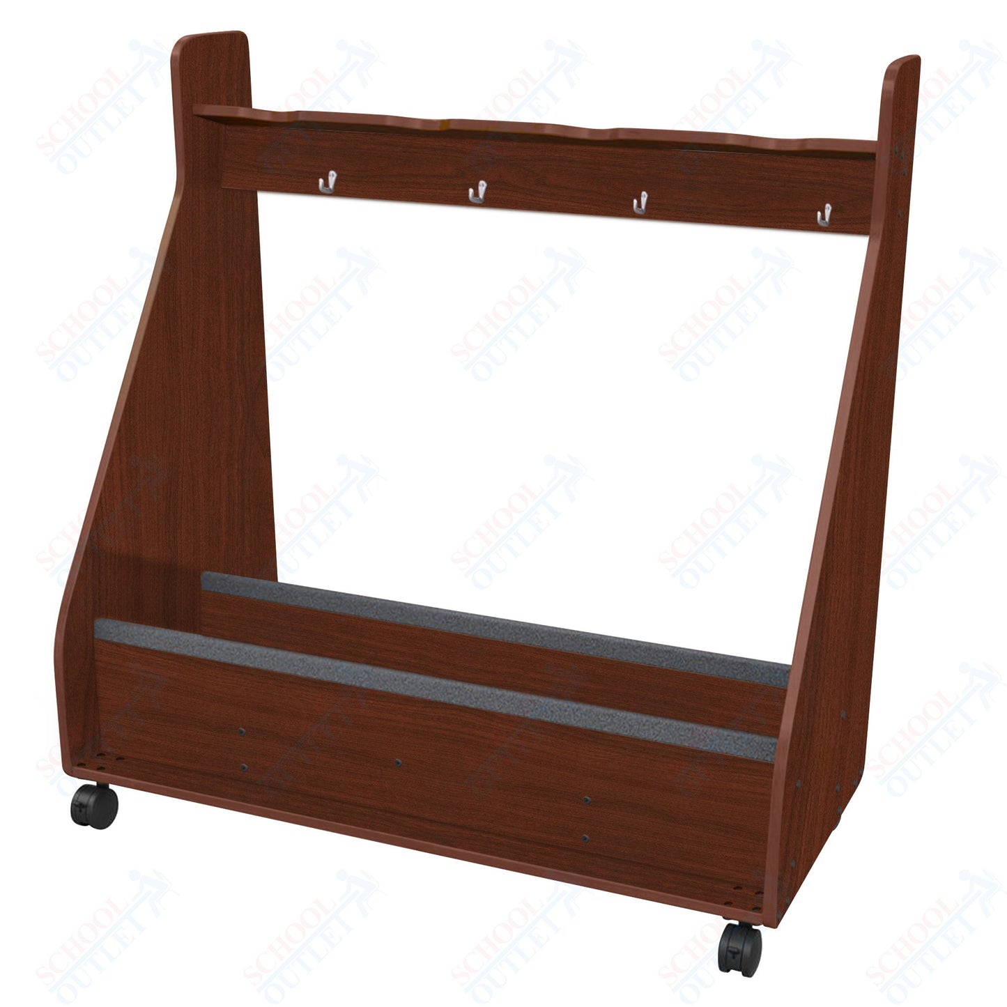 Marco Band-Stor Mobile Cello Rack, 4 Units- 51"H x 49.5"W x 24.25"D (BS503-0)