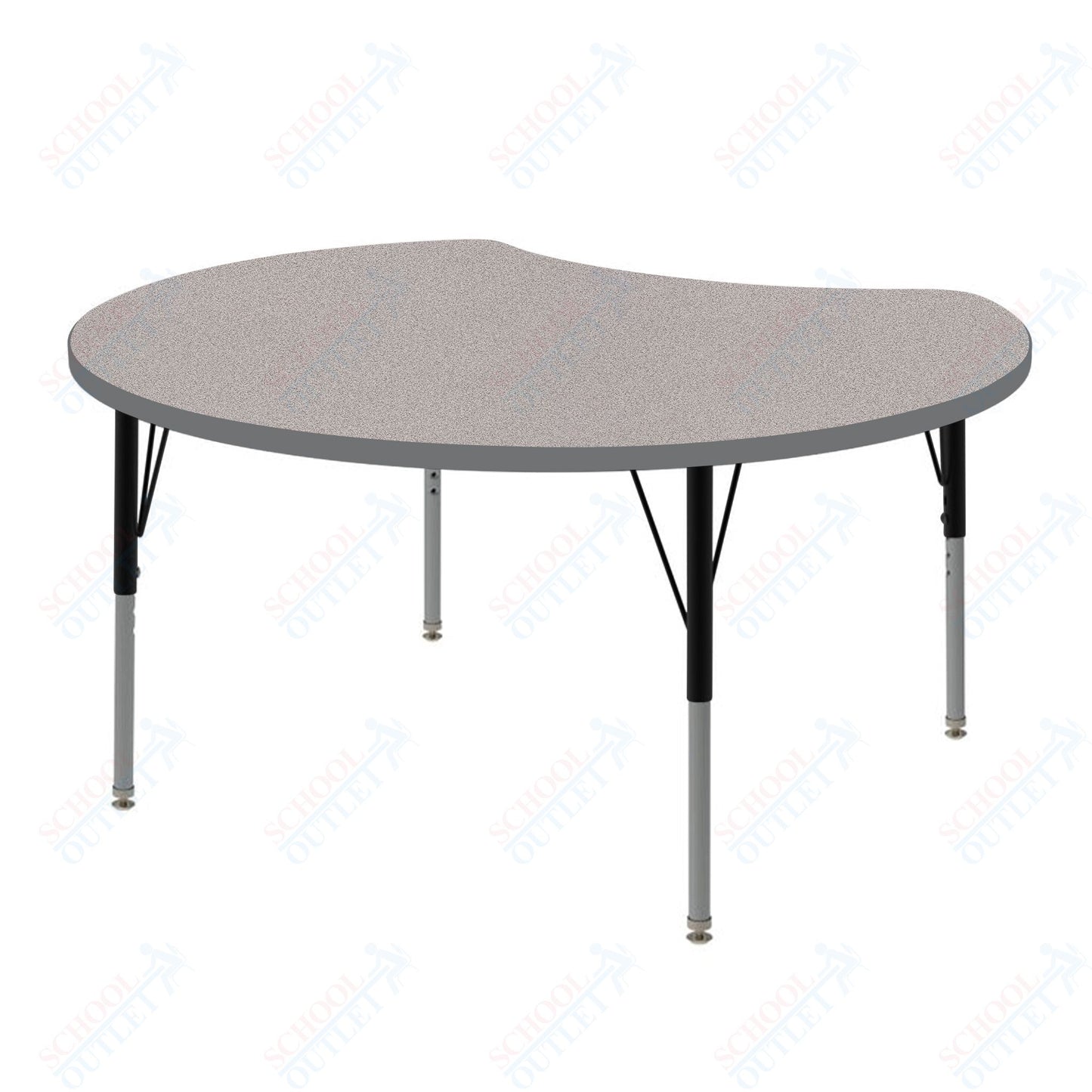 Marco MG2200 Series 48" Scoop Preschool Table Adjustable Height 16"-24" (MG2296-MA)