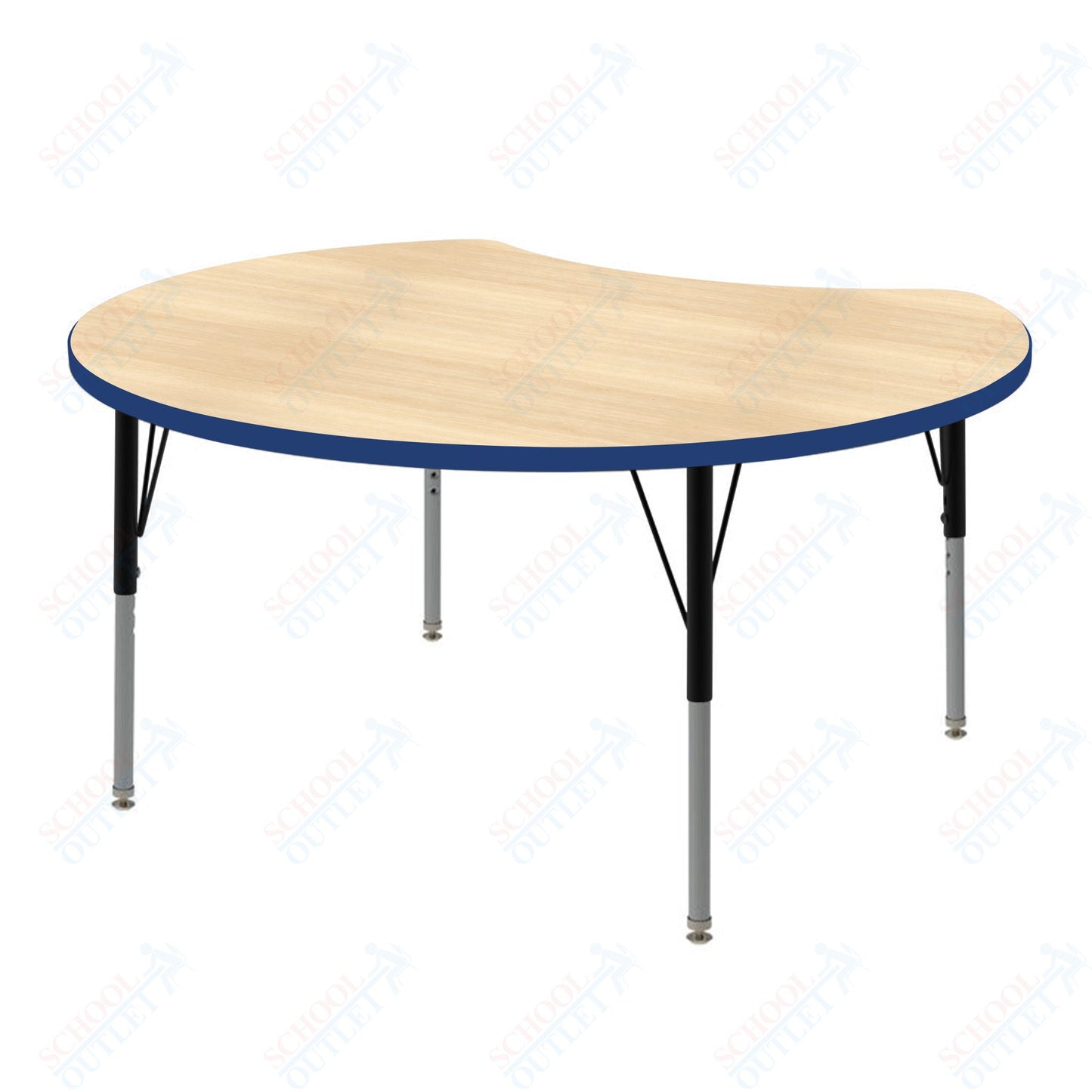 Marco MG2200 Series 48" Scoop Preschool Table Adjustable Height 16"-24" (MG2296-MA)