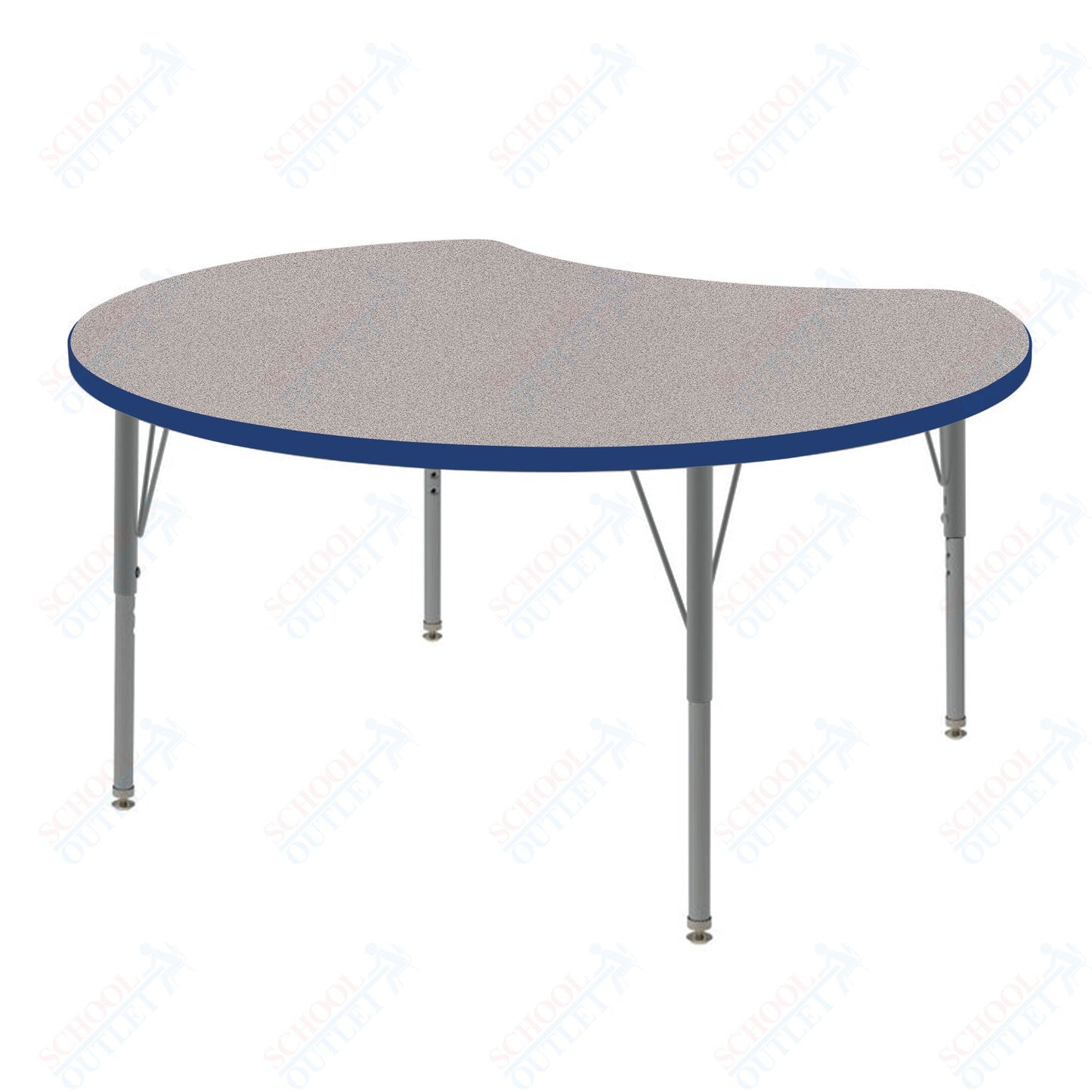 Marco MG2200 Series 48" Scoop Preschool Table Adjustable Height 16"-24" (MG2296-MA)
