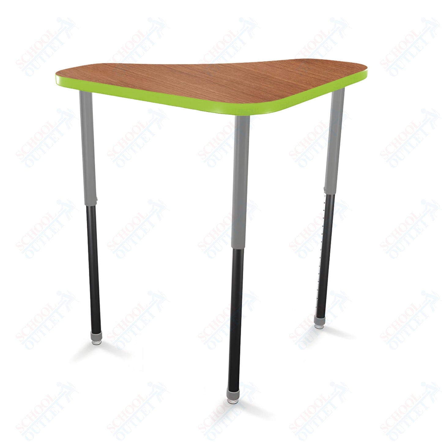 Mooreco Hierarchy Boomerang Snap Stand Up Desk - Adjustable 27 - 42" H - Standing Black Leg