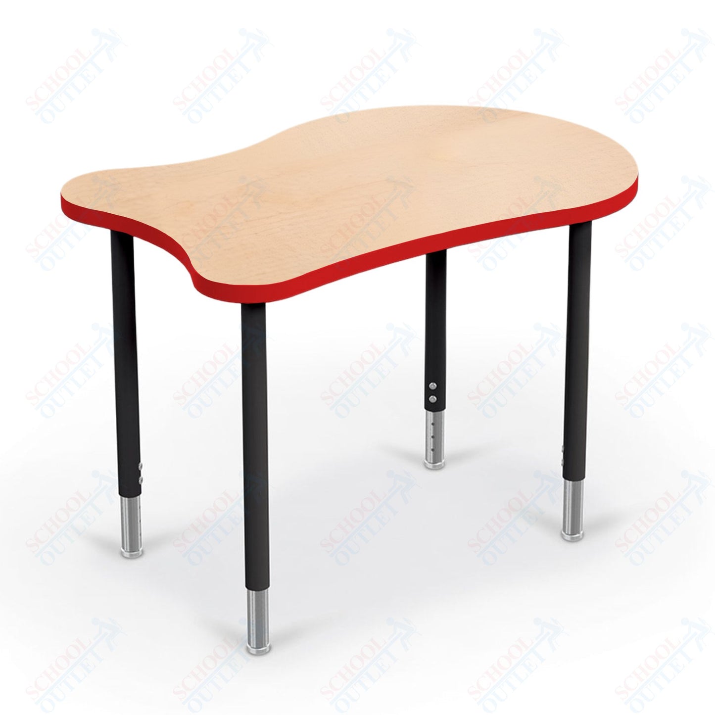 Mooreco Hierarchy Fender by MooreCo Desk (Standard) Adjustable Height 22" - 32" - Black Legs