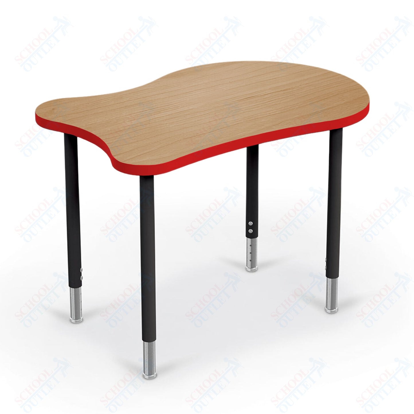 Mooreco Hierarchy Fender by MooreCo Desk (Standard) Adjustable Height 22" - 32" - Black Legs